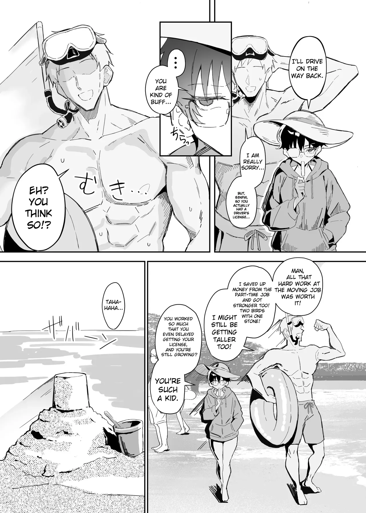 Buaisou na Kakure Kyonyuu Boyish Kanojo to Taikutsu na Date 2 | A Boring Date With My Blunt, Boyish Babe And Her Hidden Assets Part 2 — preview page 10
