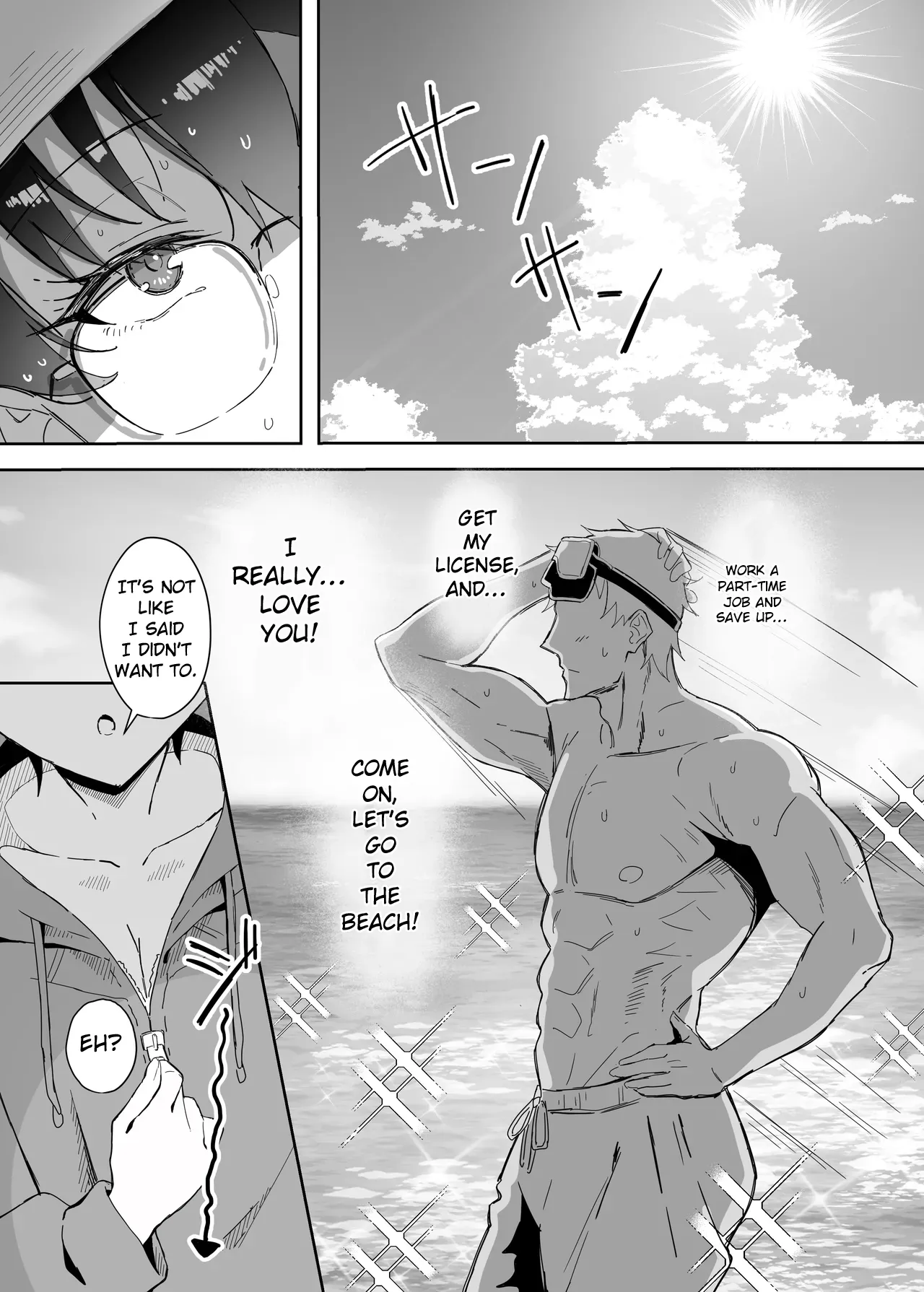 Buaisou na Kakure Kyonyuu Boyish Kanojo to Taikutsu na Date 2 | A Boring Date With My Blunt, Boyish Babe And Her Hidden Assets Part 2 — preview page 14