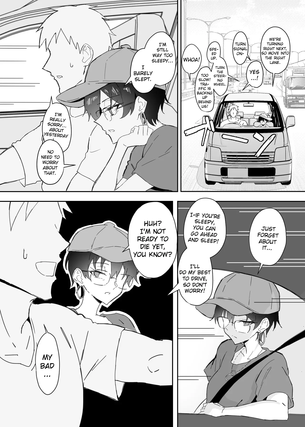Buaisou na Kakure Kyonyuu Boyish Kanojo to Taikutsu na Date 2 | A Boring Date With My Blunt, Boyish Babe And Her Hidden Assets Part 2 – Chapter 1 – page 47