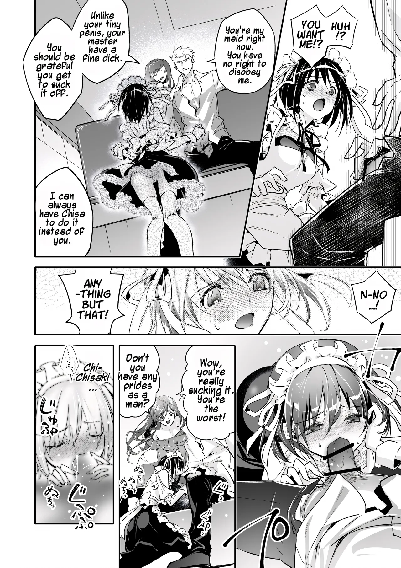 Mesu Ochi no Kashaku ~Tsuma o Netotta Otoko no Seitenka Maid ni Sareta Seinen~ | A Fallen Woman’s Remorse ~A Young Man Turned Into a Sex-Changed Maid by the Man Who Stole His Wife~ — preview page 15