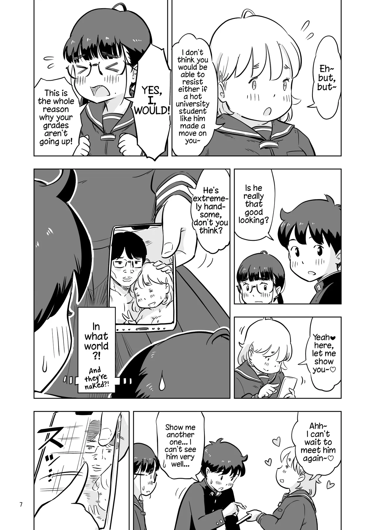 Benkyoukai no Hazudatta no ni… — preview page 7