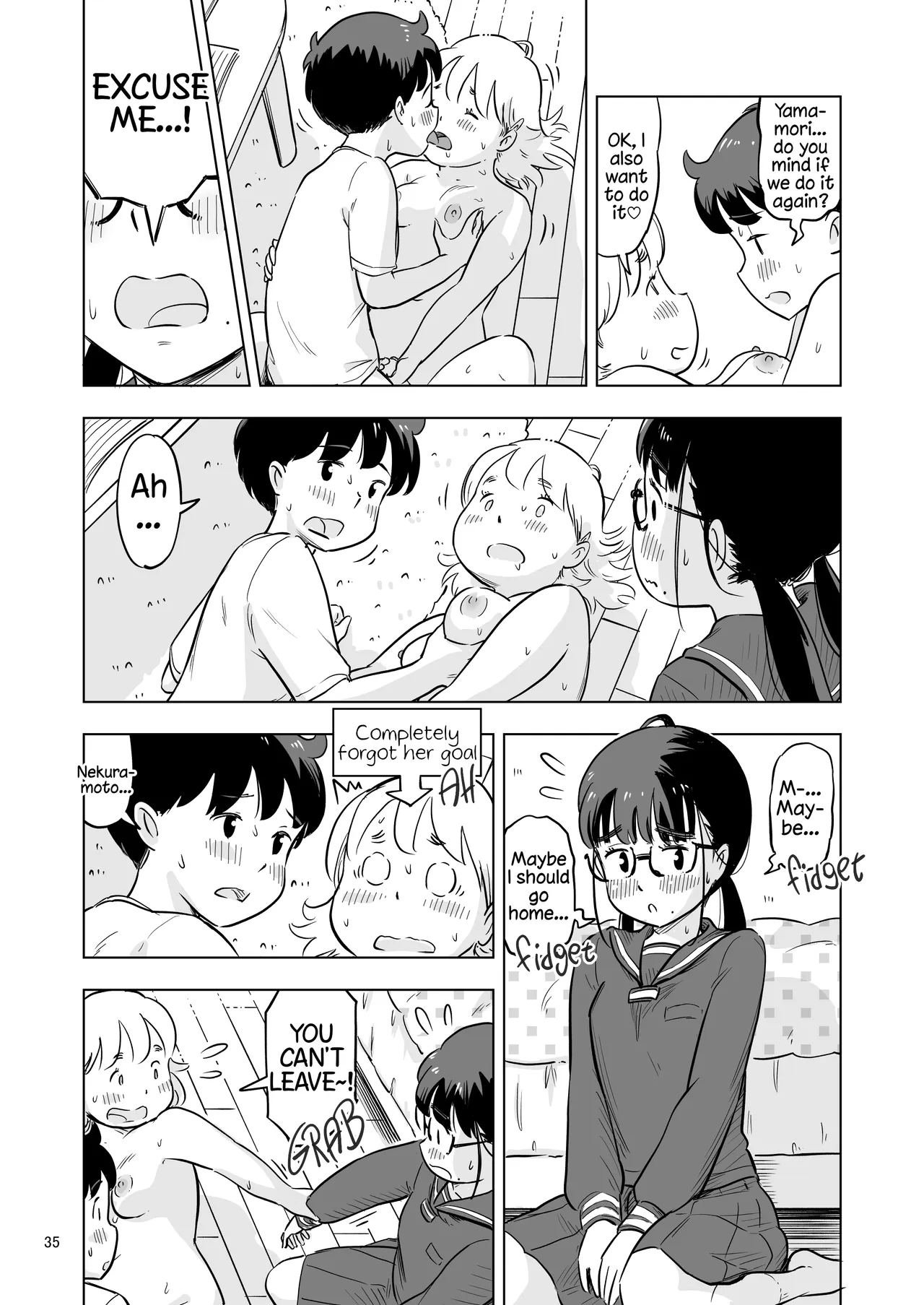 Benkyoukai no Hazudatta no ni… – Chapter 1 – page 35