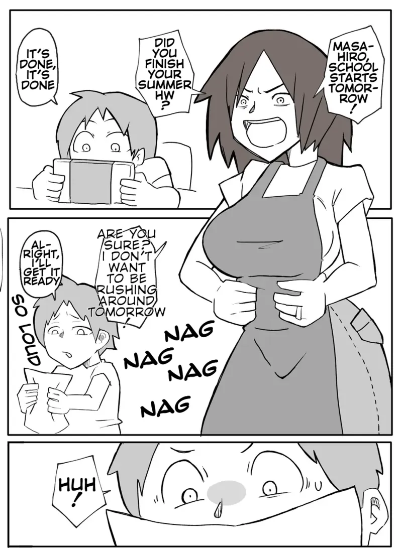 My Mother Helps With My Summer HW — preview page 1