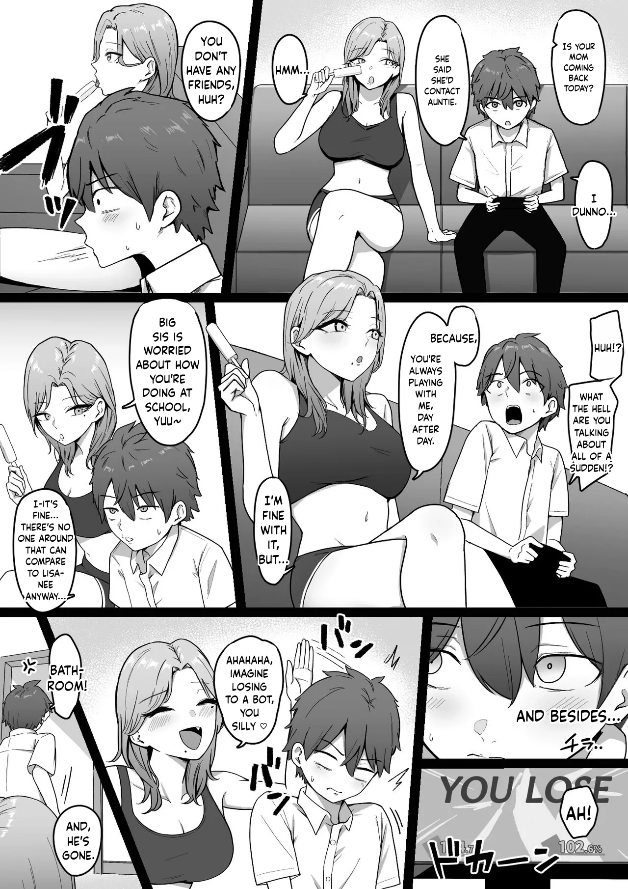Kinjo no Gal Nee-chan ni Oshioki sareru! | Punished By The Gal Big Sis In My Neighborhood! — preview page 5