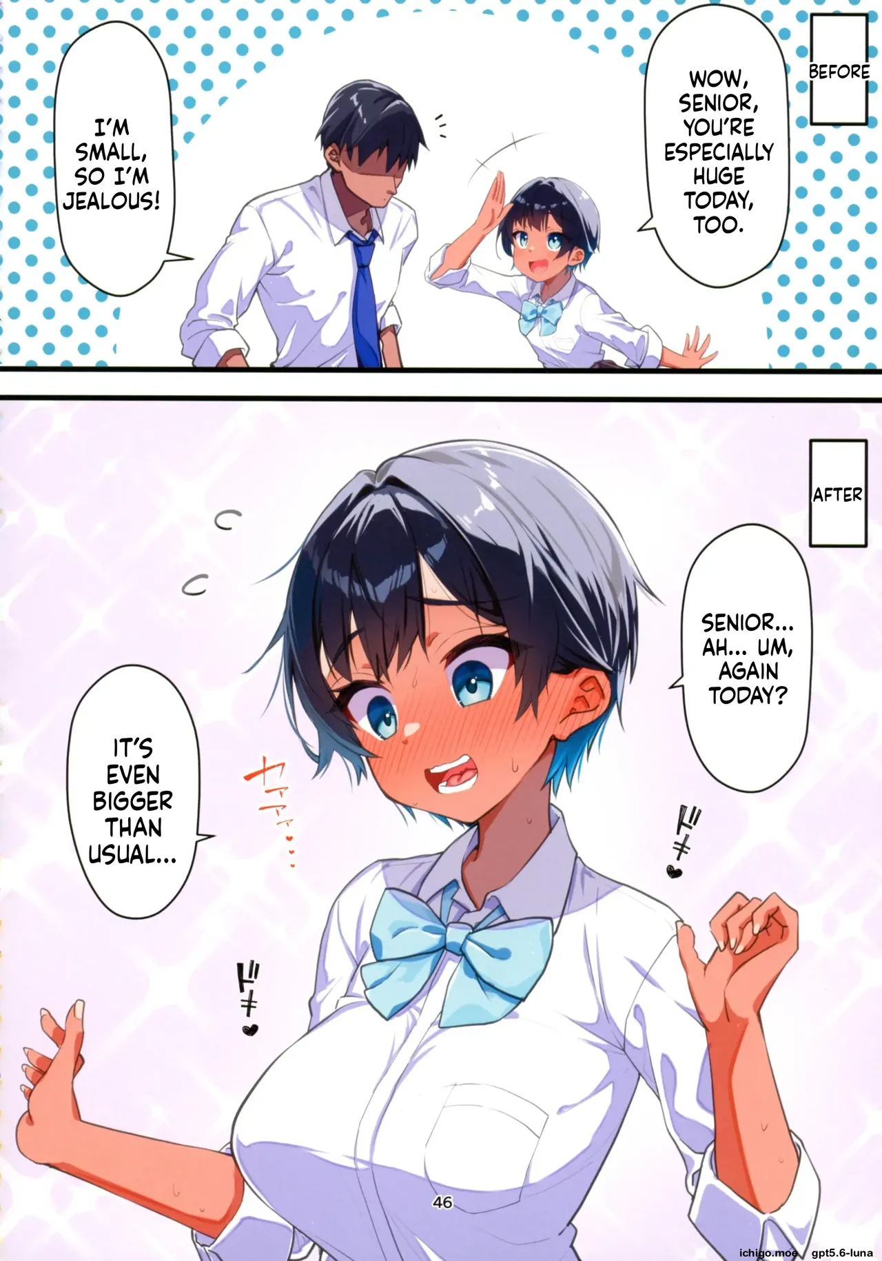 Mizugi Igai dato Kiyase suru Kouhai-chan o Haramasetchatta Hanashi – Chapter 1 – page 47