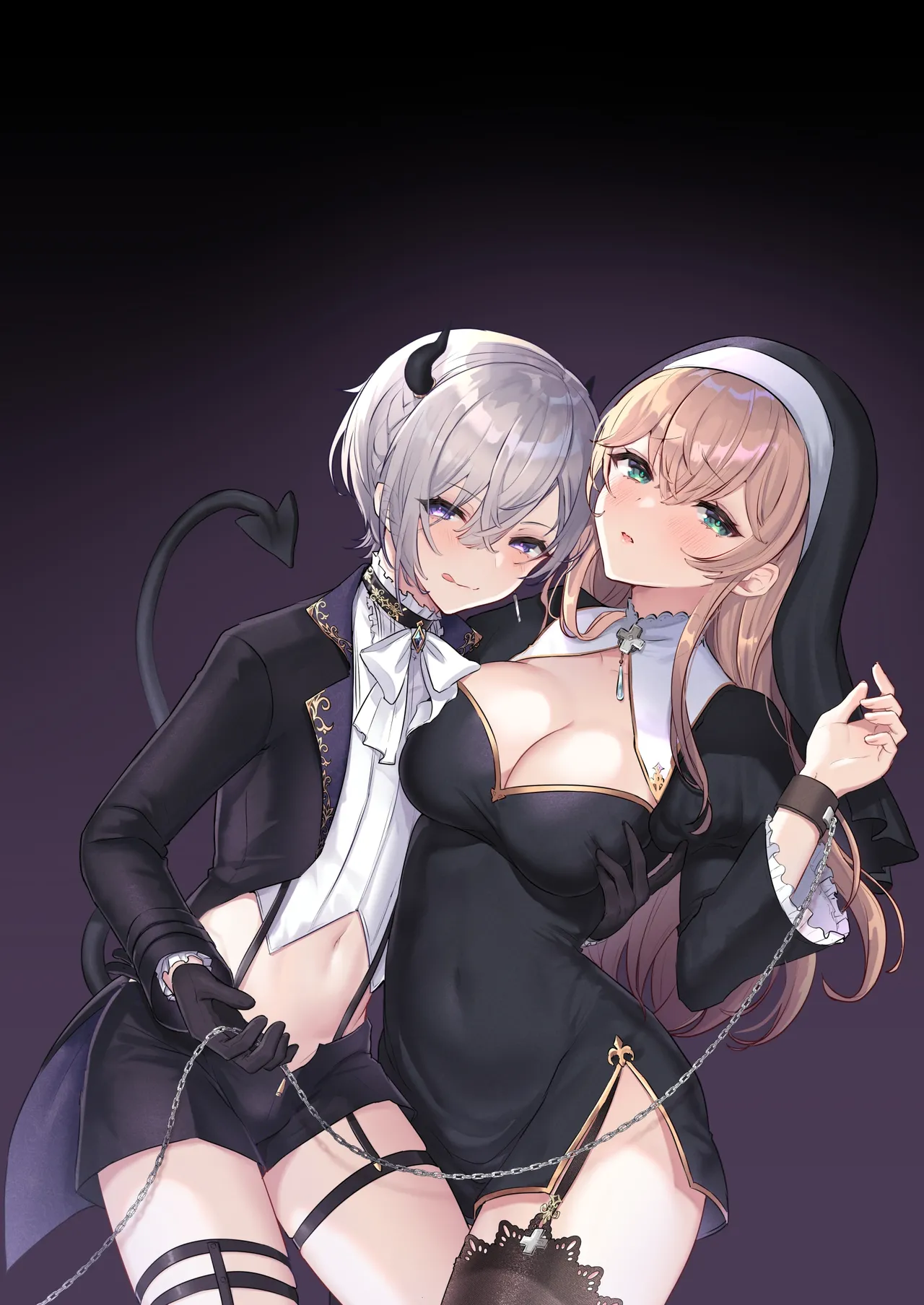 Inma Danshi to Kankin Ecchi – Saiin Kuriseme de Seijo Kairaku Ochi | Captive Sex with an Incubus ~holy woman corruption by lust inducing clitoral teasing~ — preview page 3