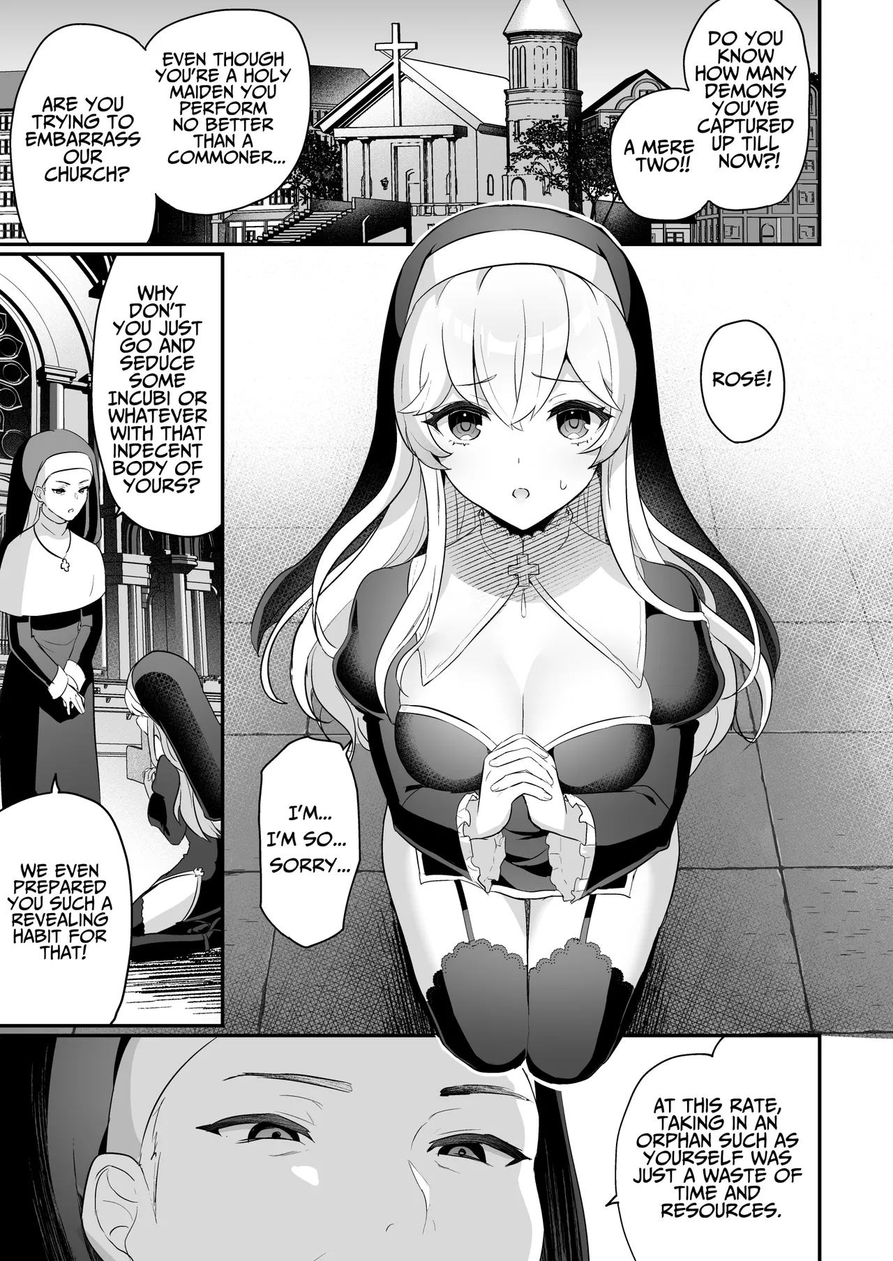 Inma Danshi to Kankin Ecchi – Saiin Kuriseme de Seijo Kairaku Ochi | Captive Sex with an Incubus ~holy woman corruption by lust inducing clitoral teasing~ — preview page 7
