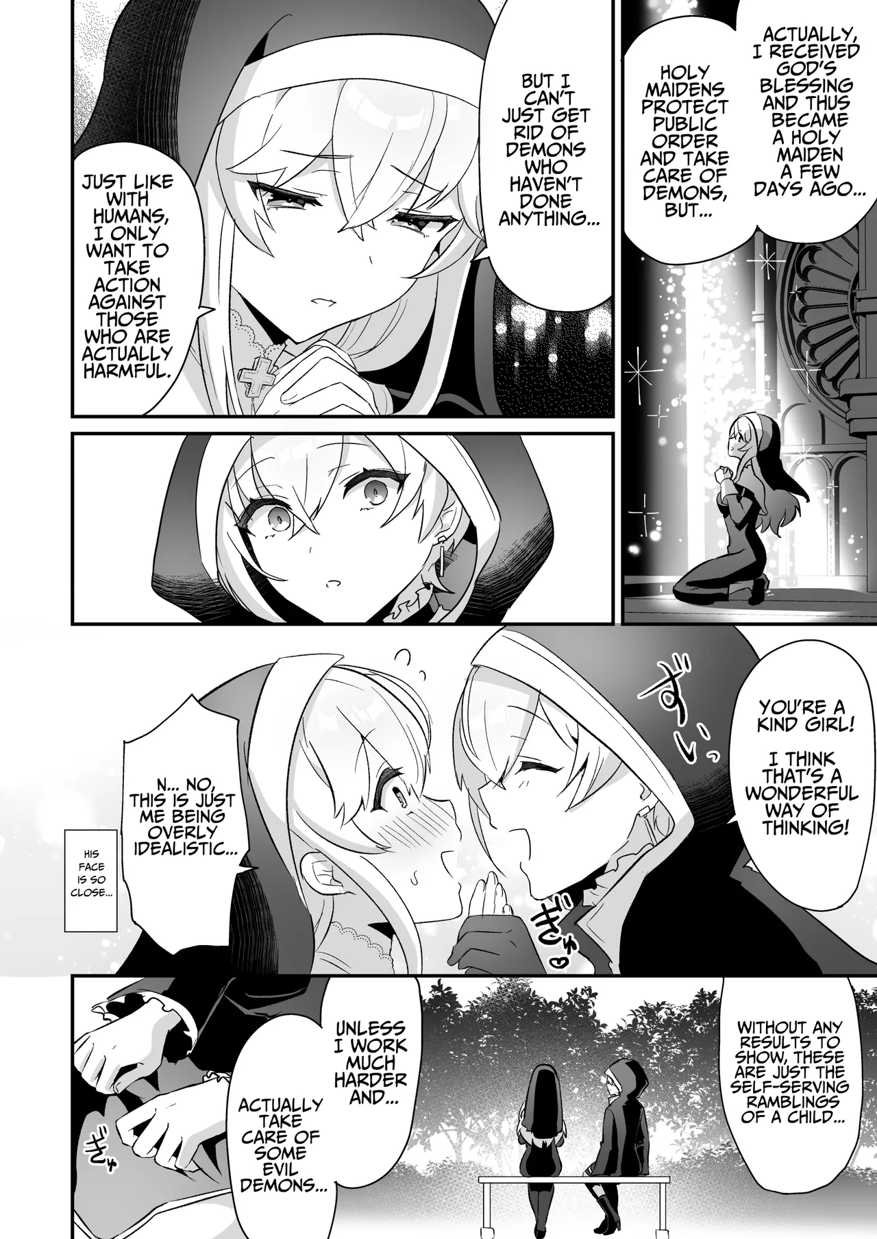 Inma Danshi to Kankin Ecchi – Saiin Kuriseme de Seijo Kairaku Ochi | Captive Sex with an Incubus ~holy woman corruption by lust inducing clitoral teasing~ — preview page 10