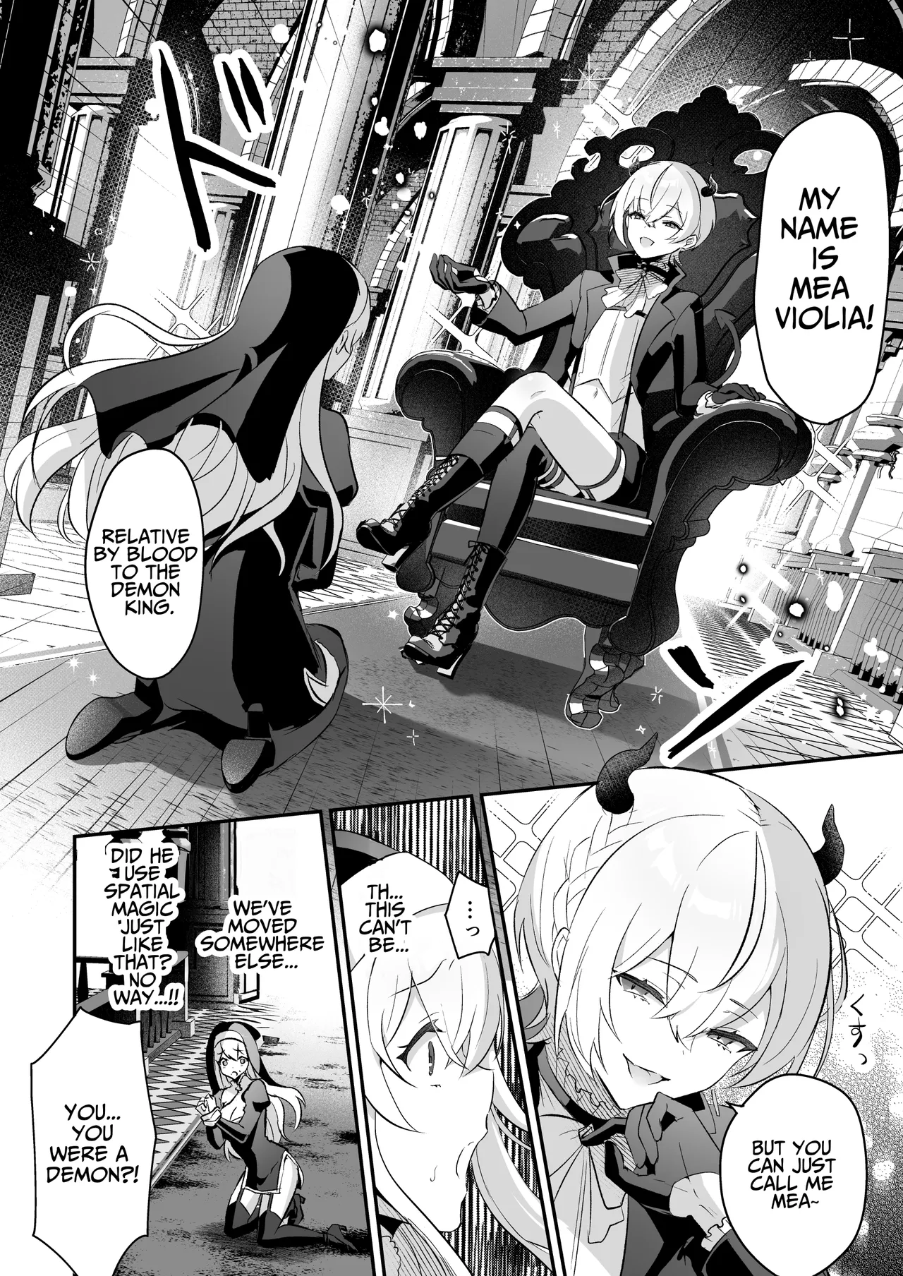 Inma Danshi to Kankin Ecchi – Saiin Kuriseme de Seijo Kairaku Ochi | Captive Sex with an Incubus ~holy woman corruption by lust inducing clitoral teasing~ — preview page 12