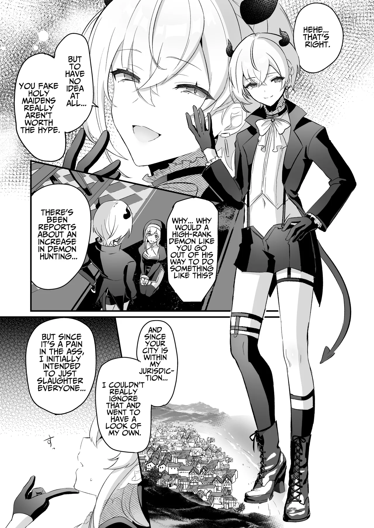 Inma Danshi to Kankin Ecchi – Saiin Kuriseme de Seijo Kairaku Ochi | Captive Sex with an Incubus ~holy woman corruption by lust inducing clitoral teasing~ — preview page 13