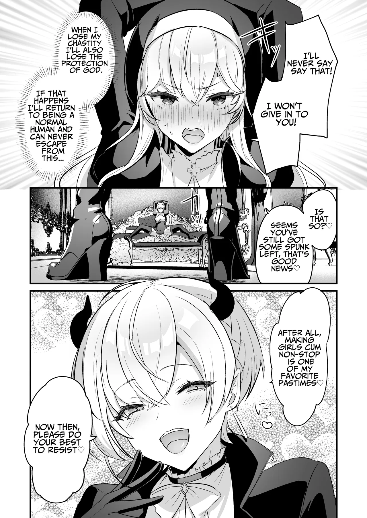 Inma Danshi to Kankin Ecchi – Saiin Kuriseme de Seijo Kairaku Ochi | Captive Sex with an Incubus ~holy woman corruption by lust inducing clitoral teasing~ – Chapter 1 – page 28