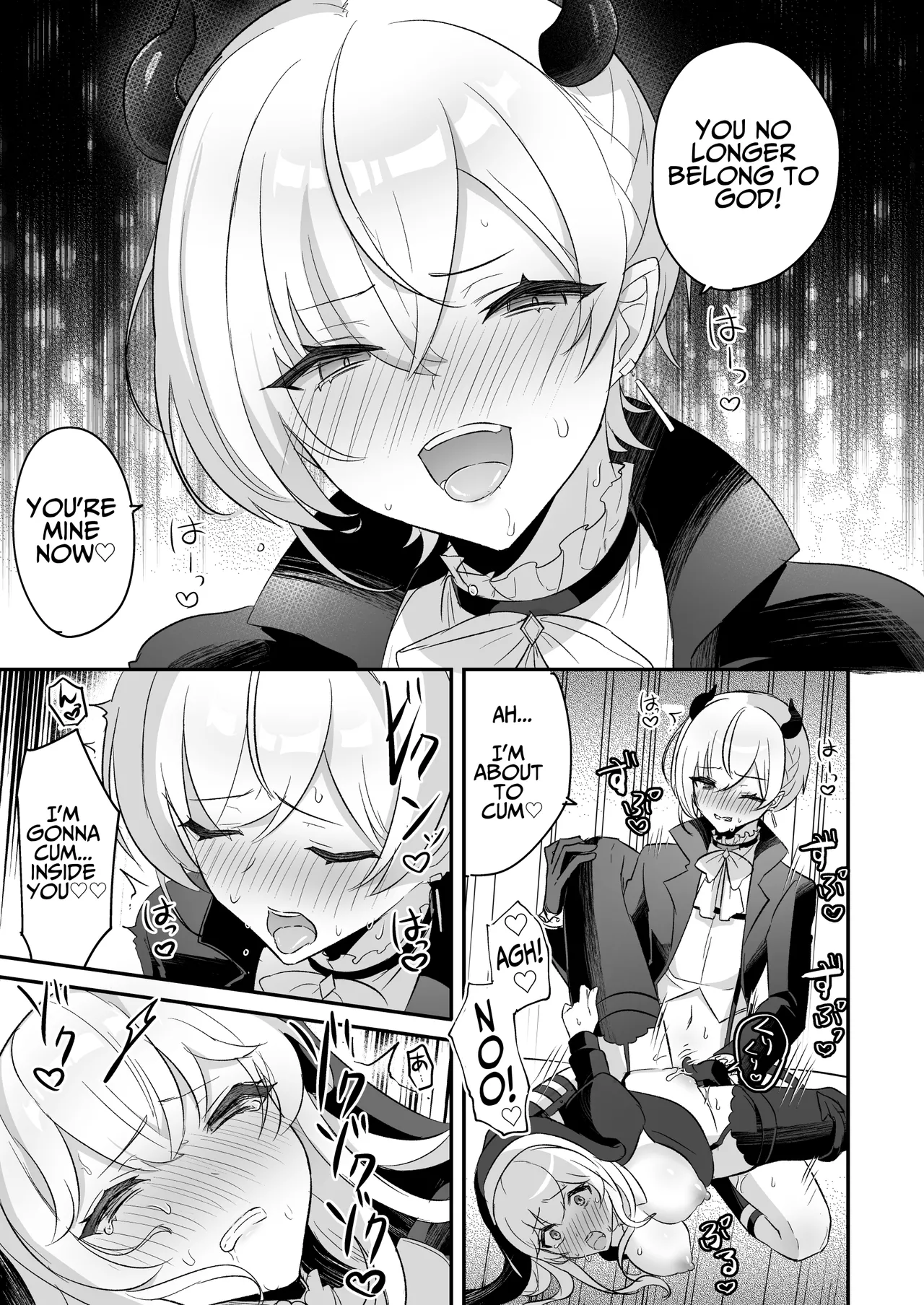 Inma Danshi to Kankin Ecchi – Saiin Kuriseme de Seijo Kairaku Ochi | Captive Sex with an Incubus ~holy woman corruption by lust inducing clitoral teasing~ – Chapter 1 – page 43