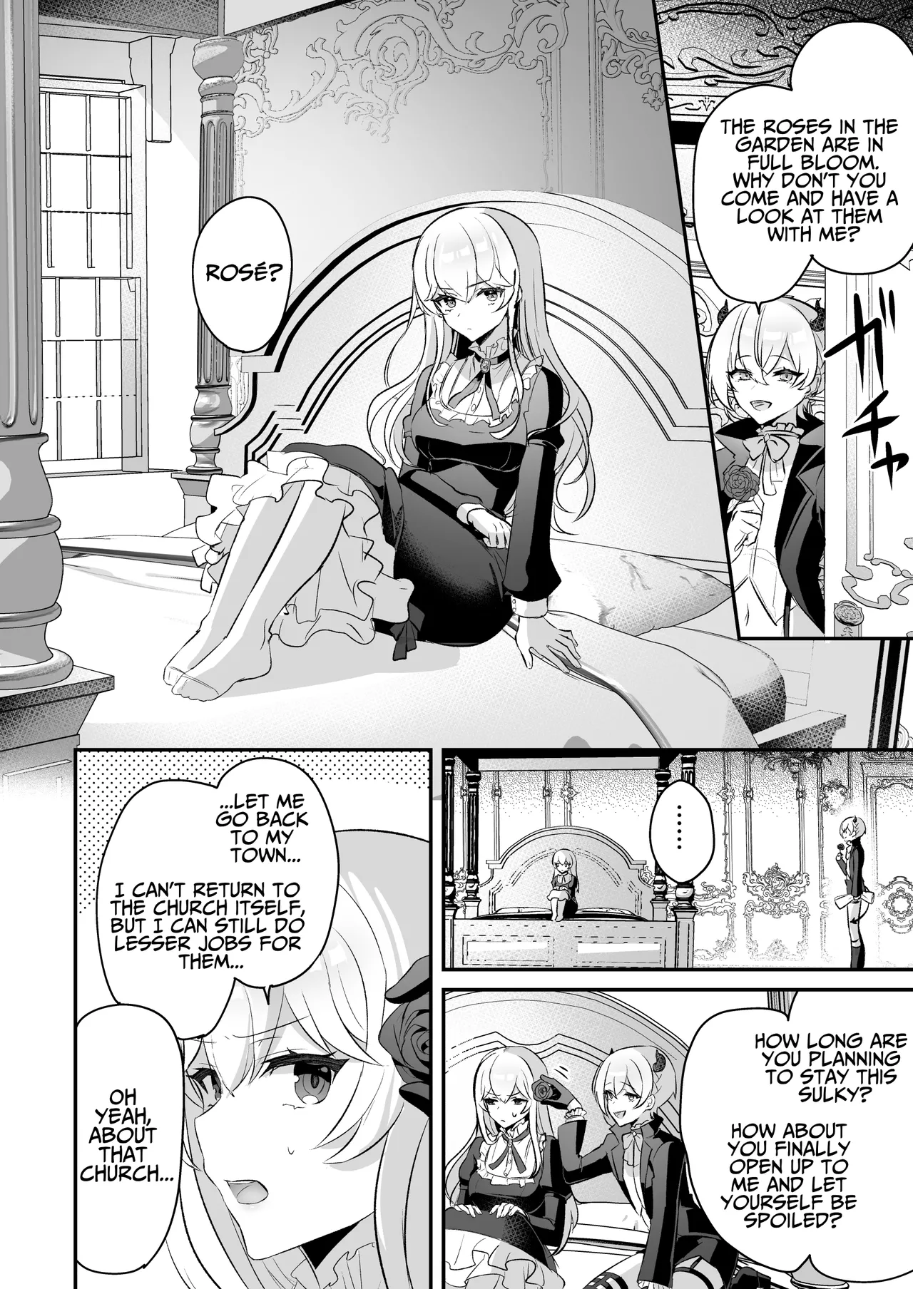 Inma Danshi to Kankin Ecchi – Saiin Kuriseme de Seijo Kairaku Ochi | Captive Sex with an Incubus ~holy woman corruption by lust inducing clitoral teasing~ – Chapter 1 – page 50