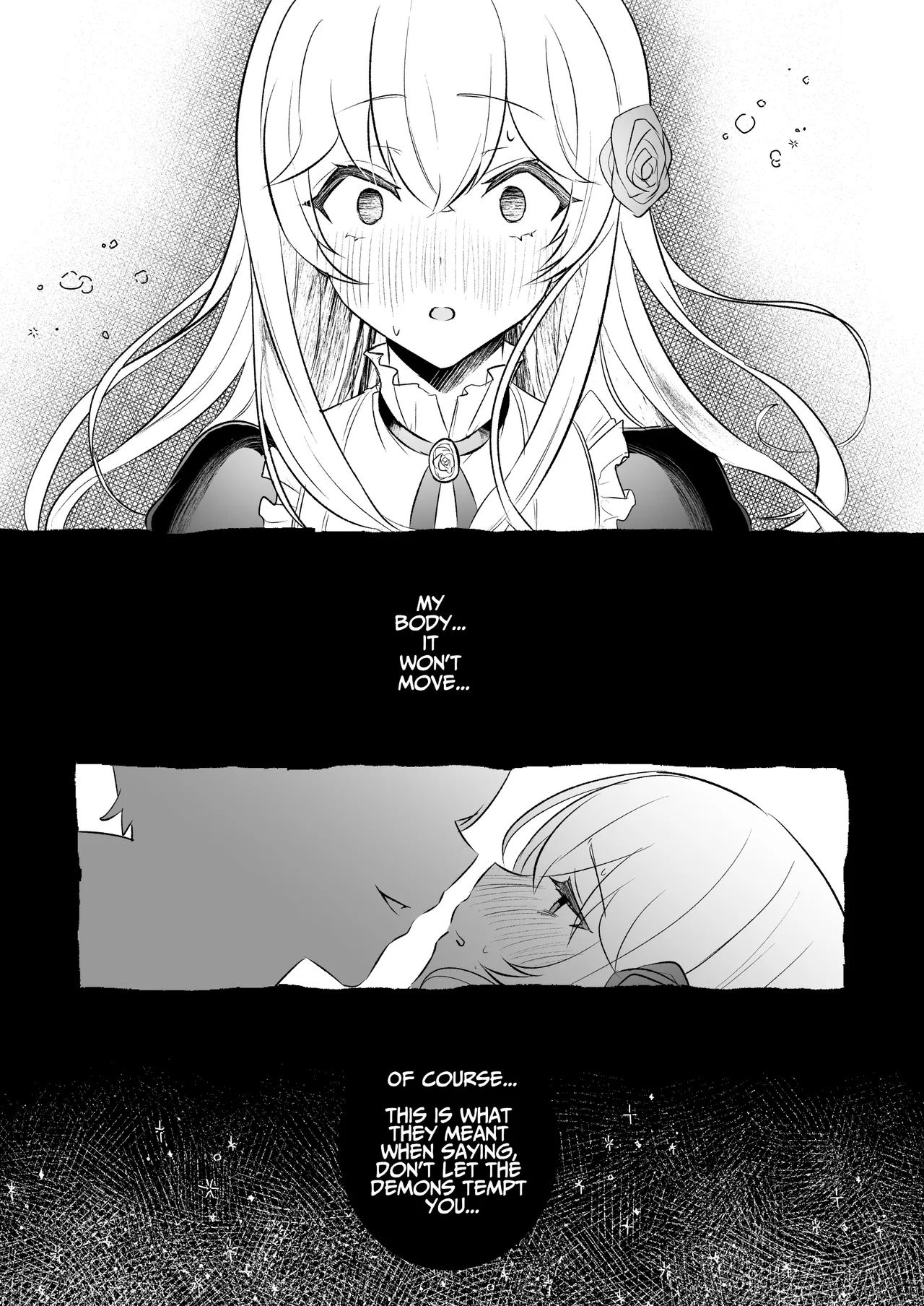 Inma Danshi to Kankin Ecchi – Saiin Kuriseme de Seijo Kairaku Ochi | Captive Sex with an Incubus ~holy woman corruption by lust inducing clitoral teasing~ – Chapter 1 – page 55