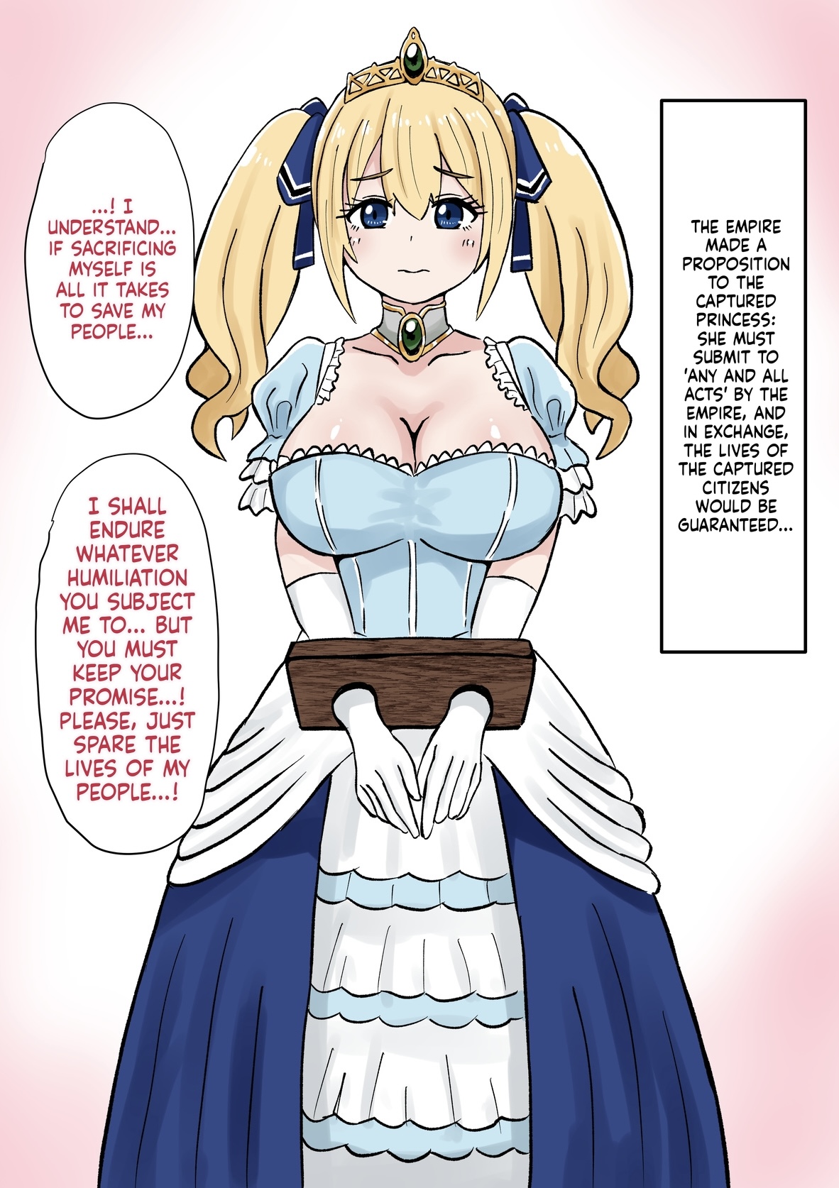 A princess of a defeated nation, stripped of her limbs, her human dignity, and everything else. — preview page 4