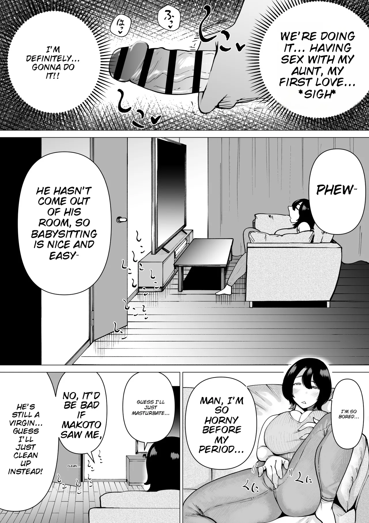 Hikikomori de Ero Manga Kaiteru Doutei Oikko to Oba-san ga Icha Love SEX suru Hanashi — preview page 7