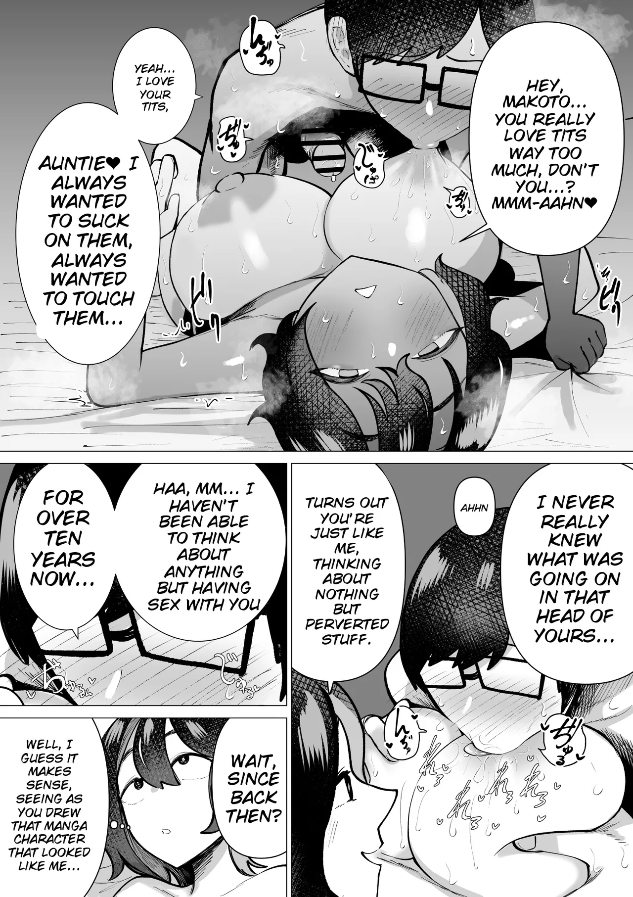 Hikikomori de Ero Manga Kaiteru Doutei Oikko to Oba-san ga Icha Love SEX suru Hanashi – Chapter 1 – page 34