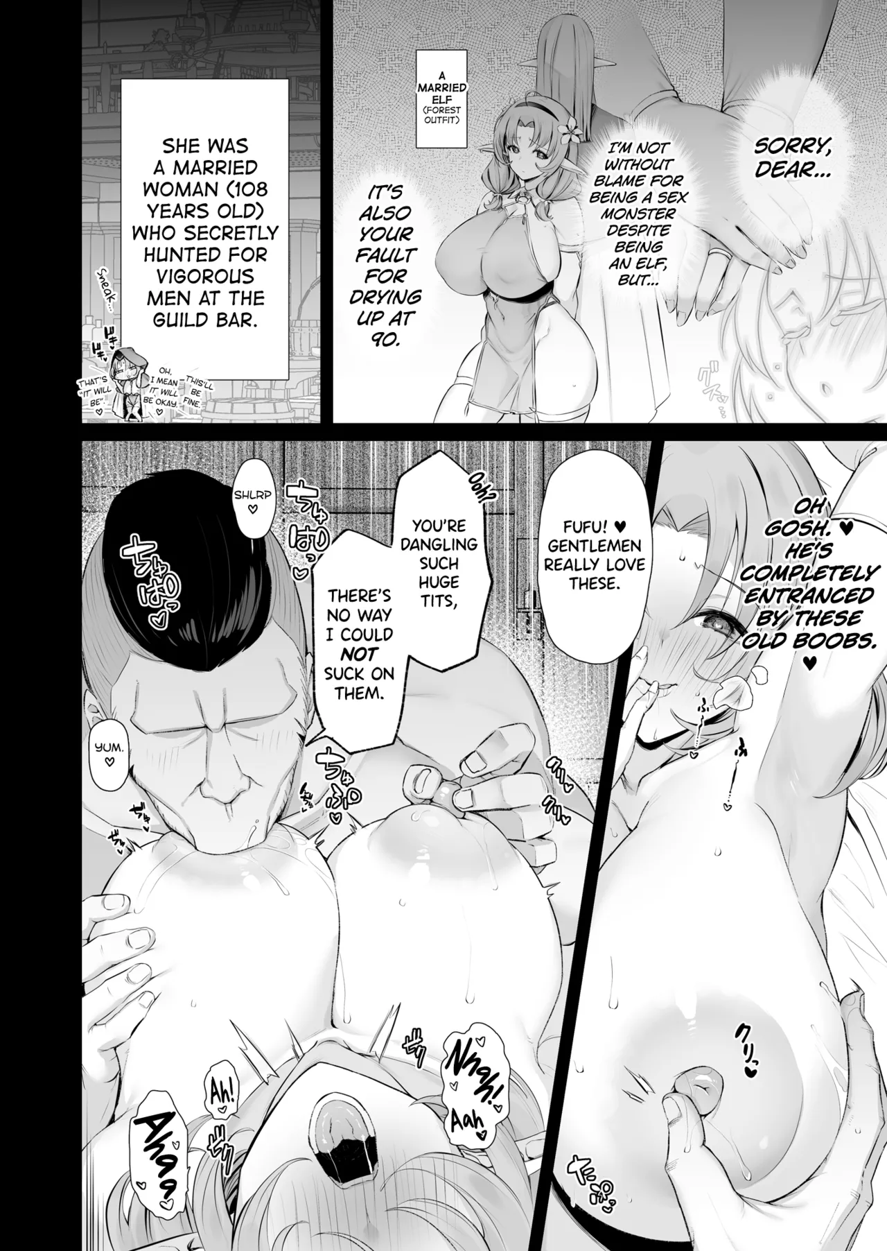 Dosukebe Bakunyuu Elf Mahoutsukai 108-sai to Namahame Koubi Suru Hanashi. — preview page 12