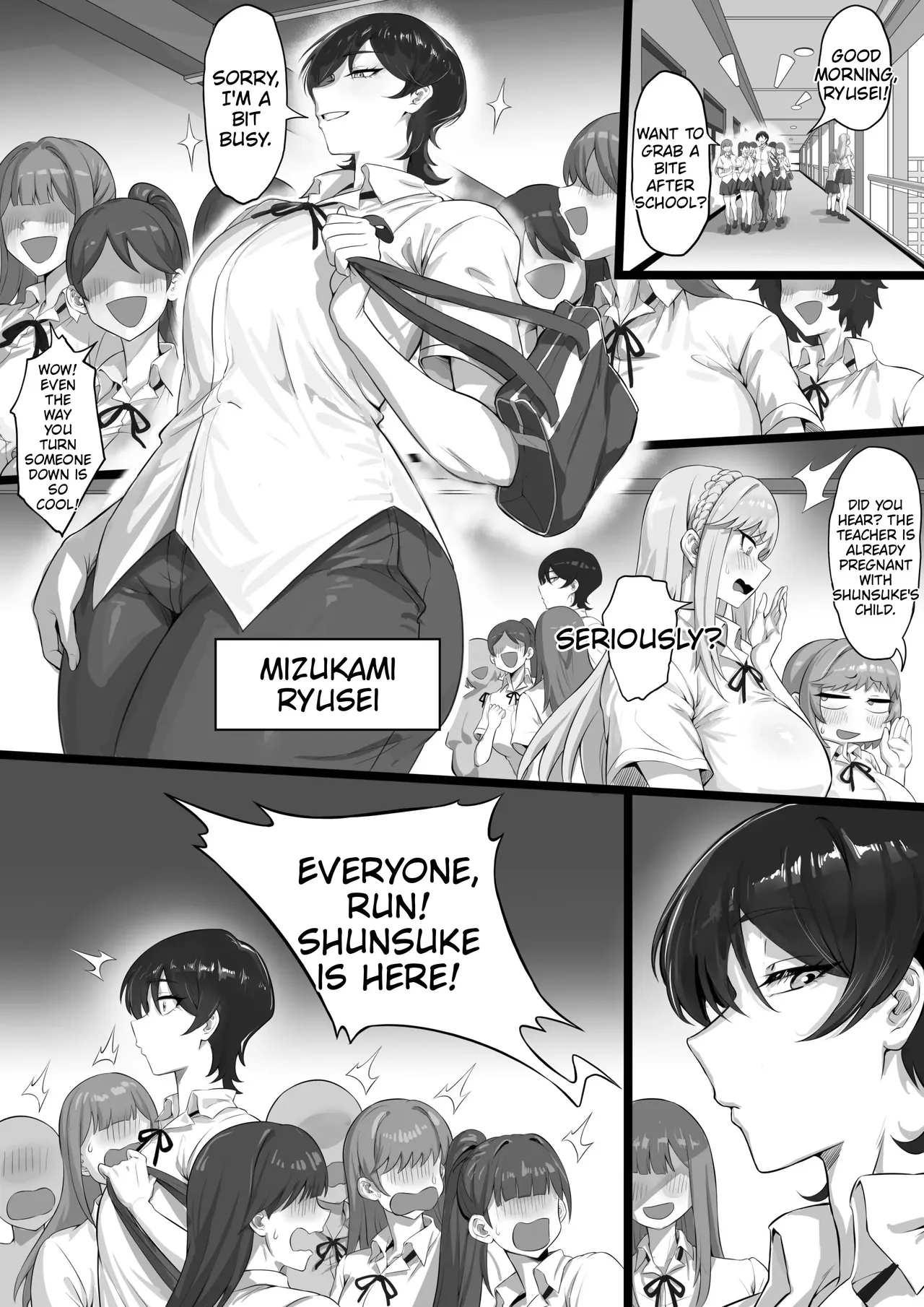 ED Shika Umarenai Shima de Yuiitsu no Zetsurin 3 | On an Island where Everyone is Born Impotent, I am the Sole Stud 3 — preview page 3
