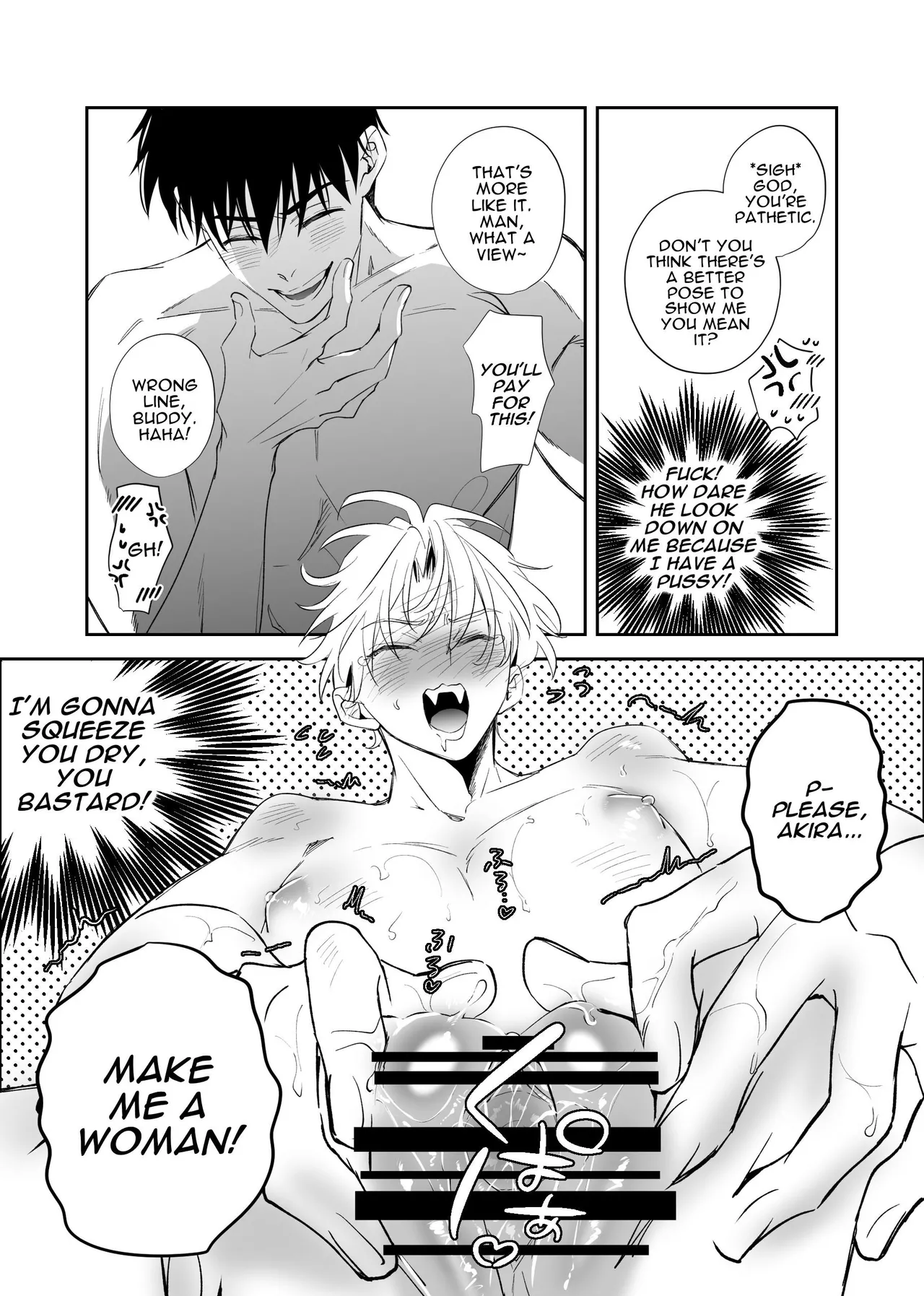 Straight Guy Turned Cuntboy Has Intense Mating Sex With His 190cm Longtime Male Friend – Chapter 1 – page 36