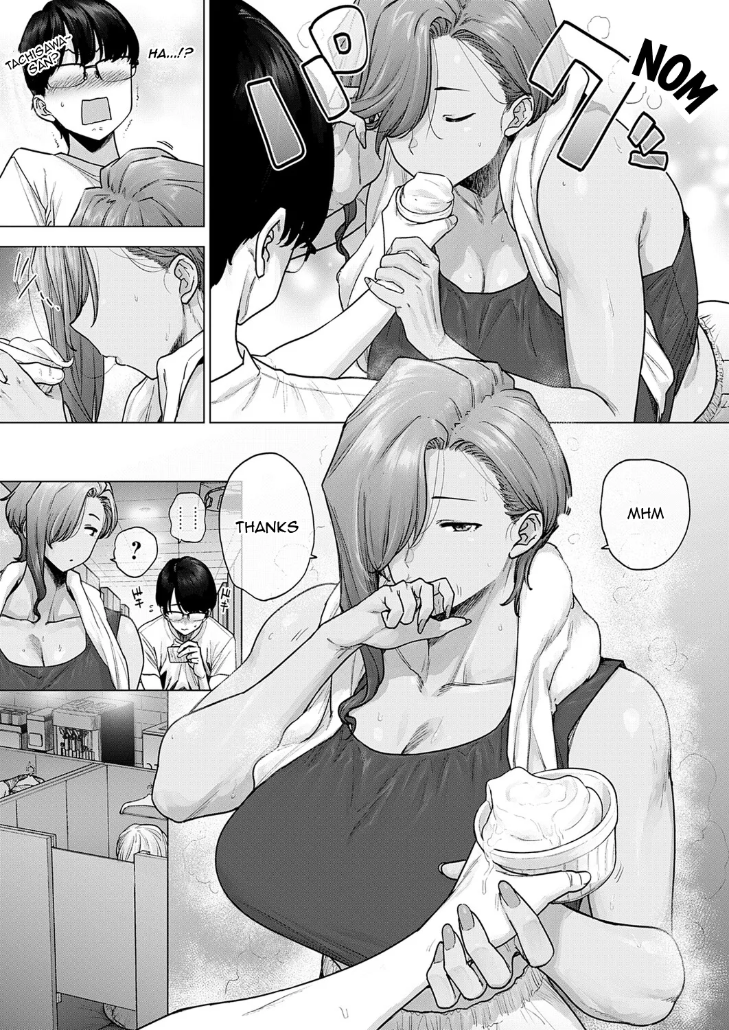 Basaki no Dekkai Senpai ga Kowakute Kawaii. | My Huge Senpai at Work is Scary and Cute — preview page 5