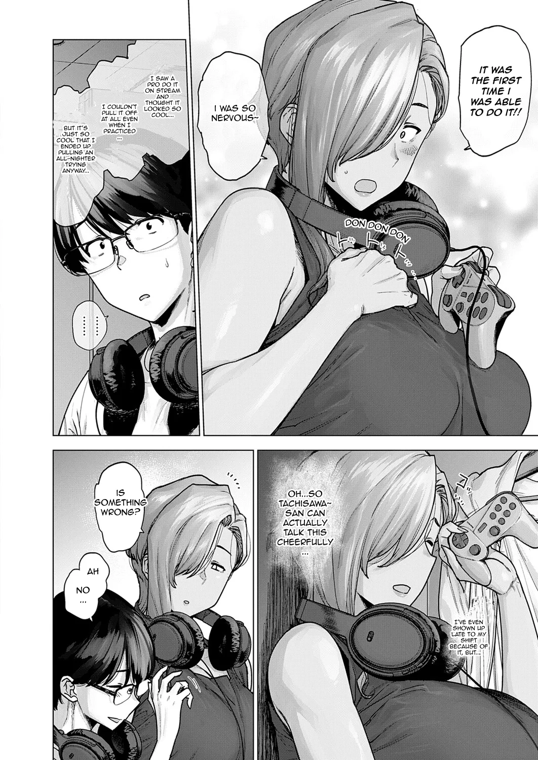 Basaki no Dekkai Senpai ga Kowakute Kawaii. | My Huge Senpai at Work is Scary and Cute — preview page 8