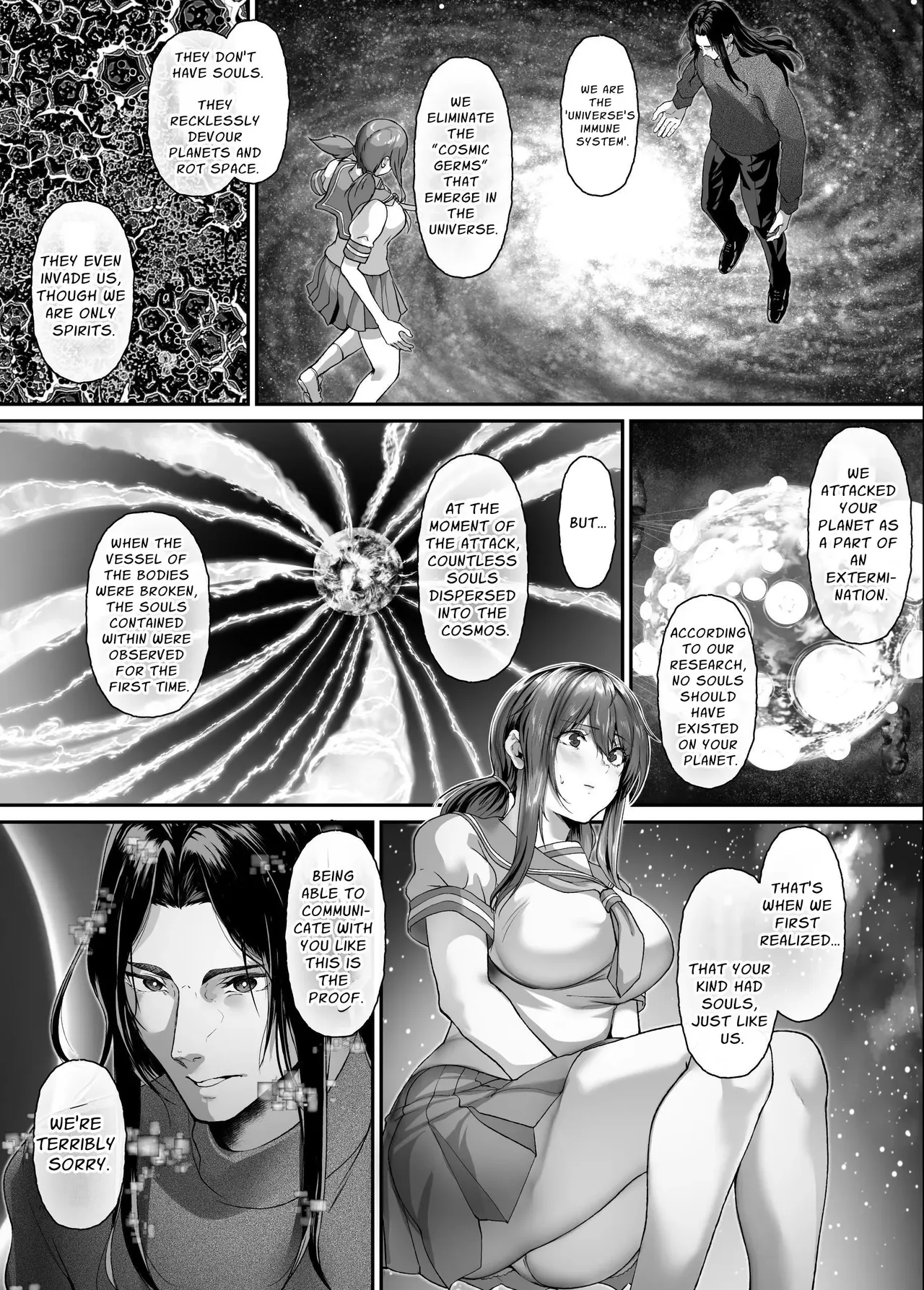 Zetsumetsu Hogo Keikaku Re ~Uchuujin ni Sarawareta Watashitachi wa Ningen Bokujou de Kawarete Haramaserareru~ | Extinction Prevention Plan – Chapter 1 – page 39