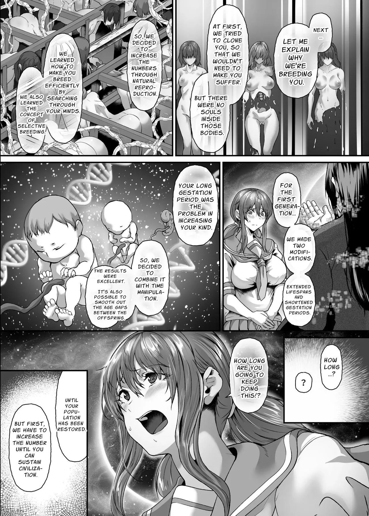 Zetsumetsu Hogo Keikaku Re ~Uchuujin ni Sarawareta Watashitachi wa Ningen Bokujou de Kawarete Haramaserareru~ | Extinction Prevention Plan – Chapter 1 – page 40