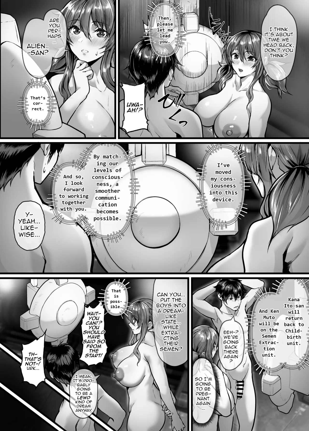 Zetsumetsu Hogo Keikaku Re ~Uchuujin ni Sarawareta Watashitachi wa Ningen Bokujou de Kawarete Haramaserareru~ | Extinction Prevention Plan – Chapter 1 – page 55