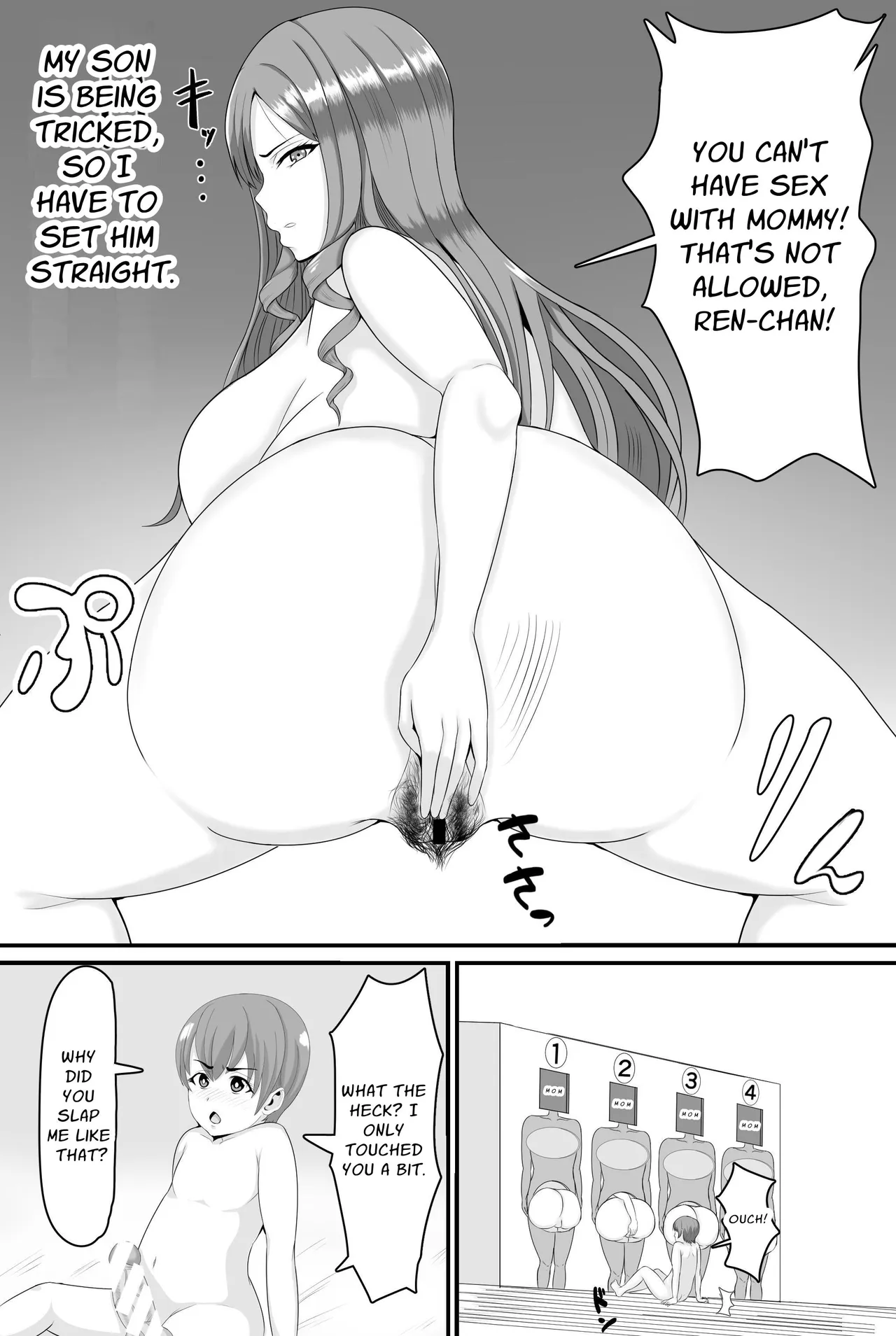 Kyonyuu Kyojiri Mama o Tasuketa Kereba Mama no Hadaka Atete Mite | If You Want to Save your Busty Big Ass Mom, Try Guessing her Naked – Chapter 1 – page 35