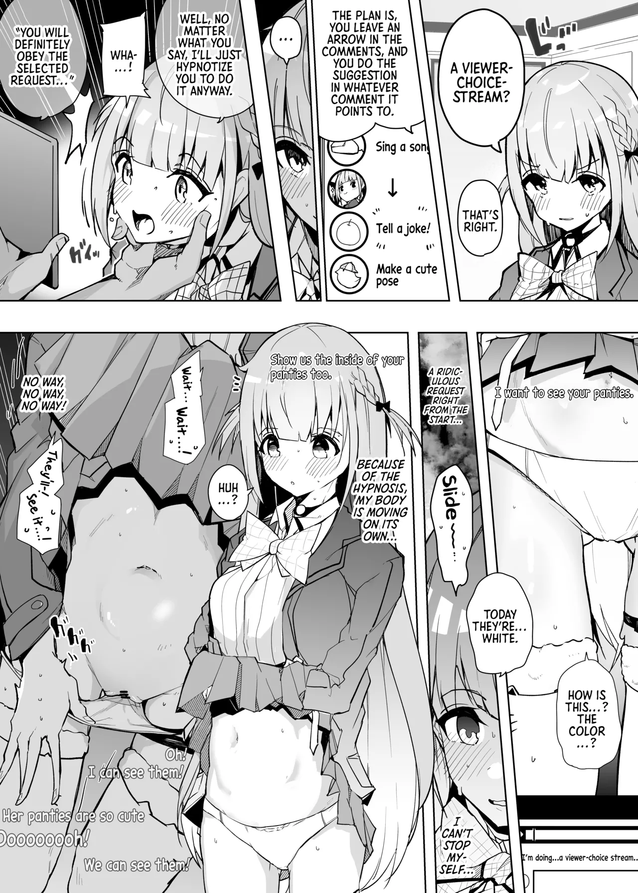 aqtn Saimin de Kyousei Anka Haishin | Aqtn’s Forced “Viewer-Choice Stream” via Hypnosis — preview page 1