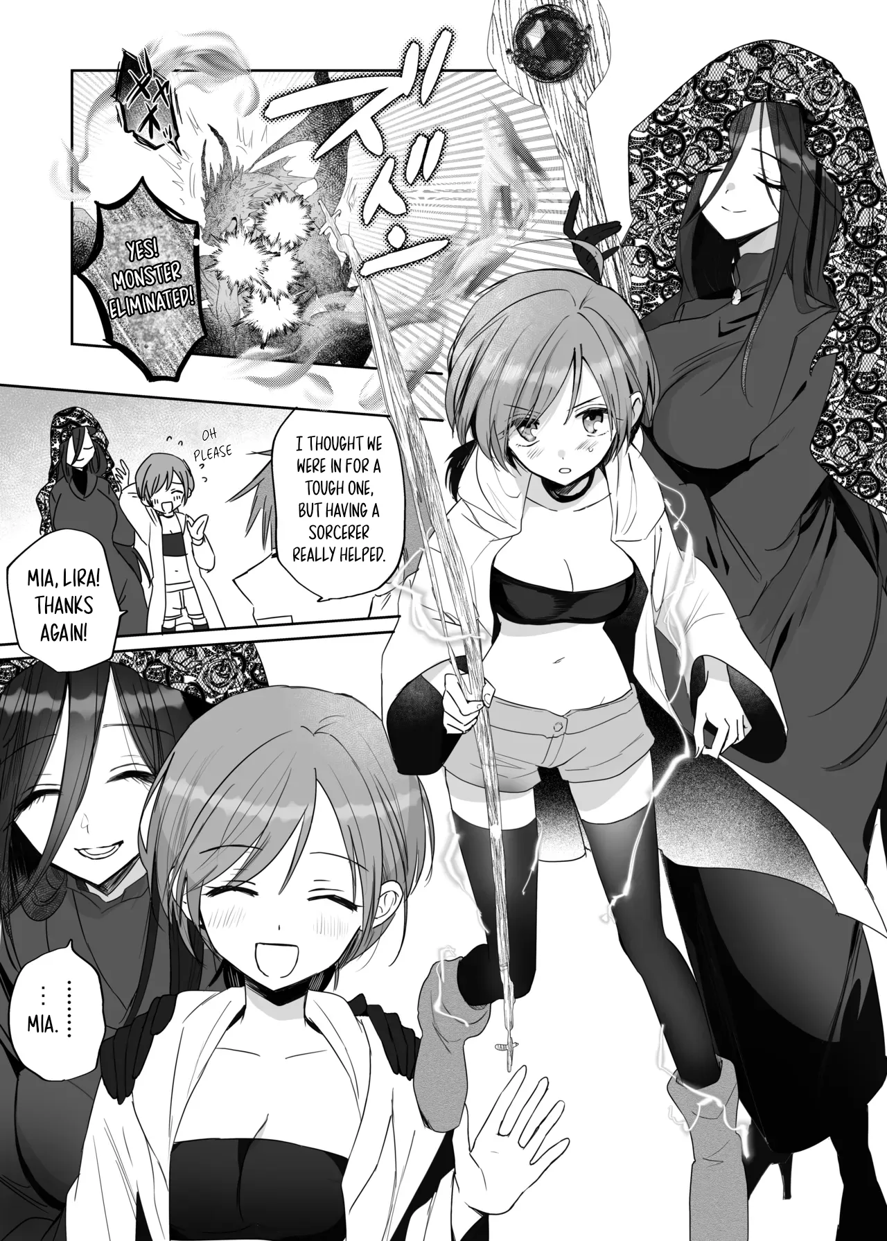 Zetsurin Futanari Onna ni Shuuchaku Sarete Omanko Baka ni Sareta Boukensha | A Female Adventurer Gets Turned into a Sex Crazed Pussy-Obsessed Woman by an Insatiable Futanari Woman — preview page 3