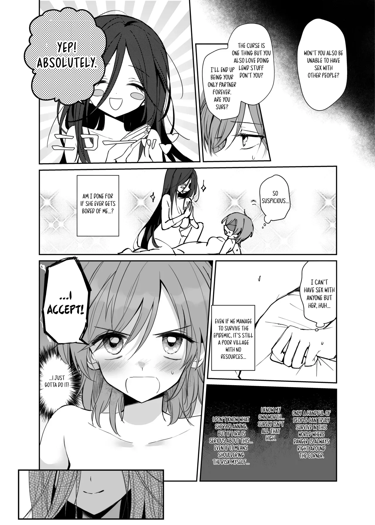 Zetsurin Futanari Onna ni Shuuchaku Sarete Omanko Baka ni Sareta Boukensha | A Female Adventurer Gets Turned into a Sex Crazed Pussy-Obsessed Woman by an Insatiable Futanari Woman – Chapter 1 – page 28