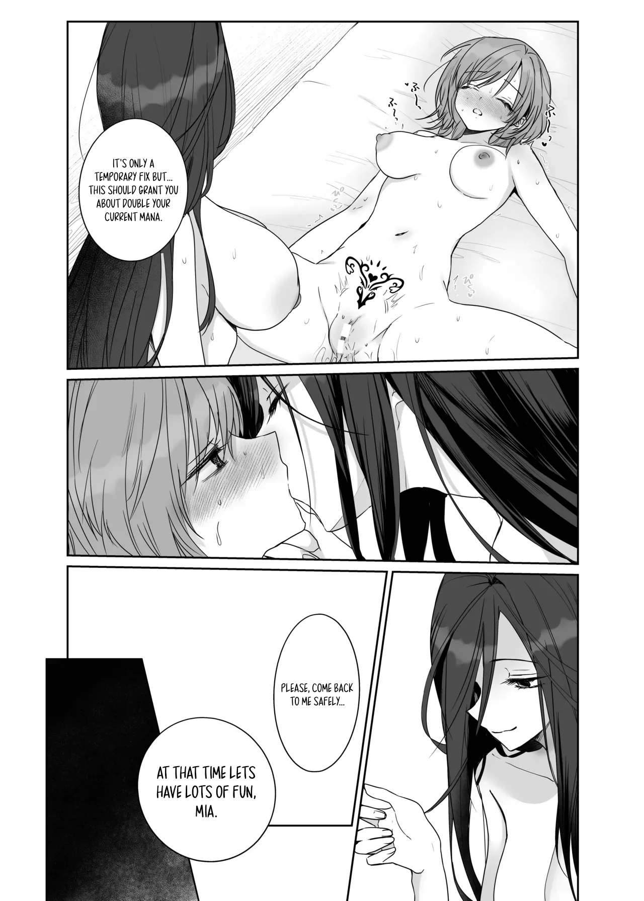 Zetsurin Futanari Onna ni Shuuchaku Sarete Omanko Baka ni Sareta Boukensha | A Female Adventurer Gets Turned into a Sex Crazed Pussy-Obsessed Woman by an Insatiable Futanari Woman – Chapter 1 – page 36