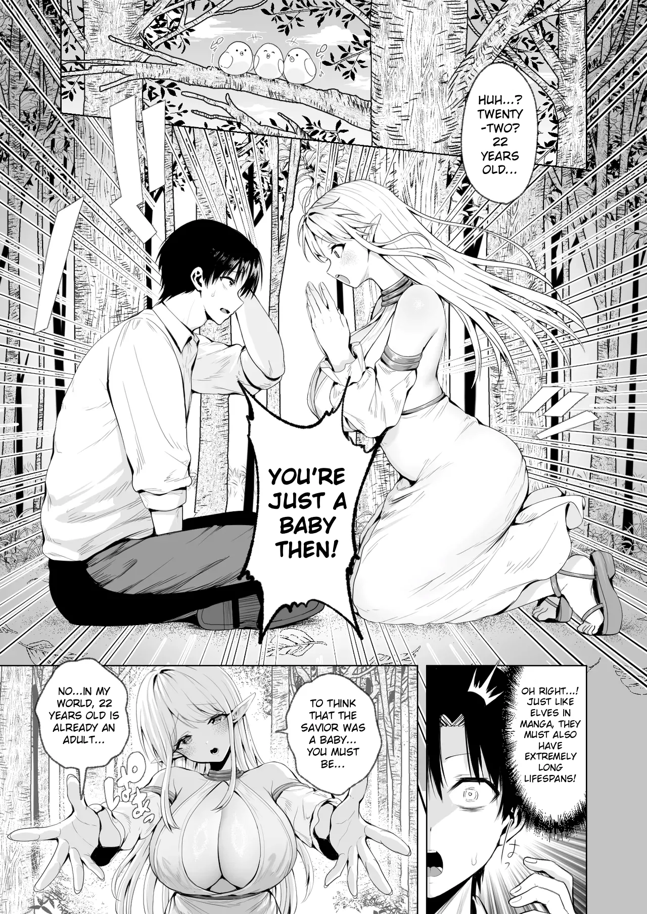 Taneuma to shite Shoukan sareta Isekai de Elf Mama ni Amayaka sare nagara Yari makuru | Summoned to Another World as a Breeder , I Get Spoiled and Have Non-Stop Sex with my Elf Mommy — preview page 12