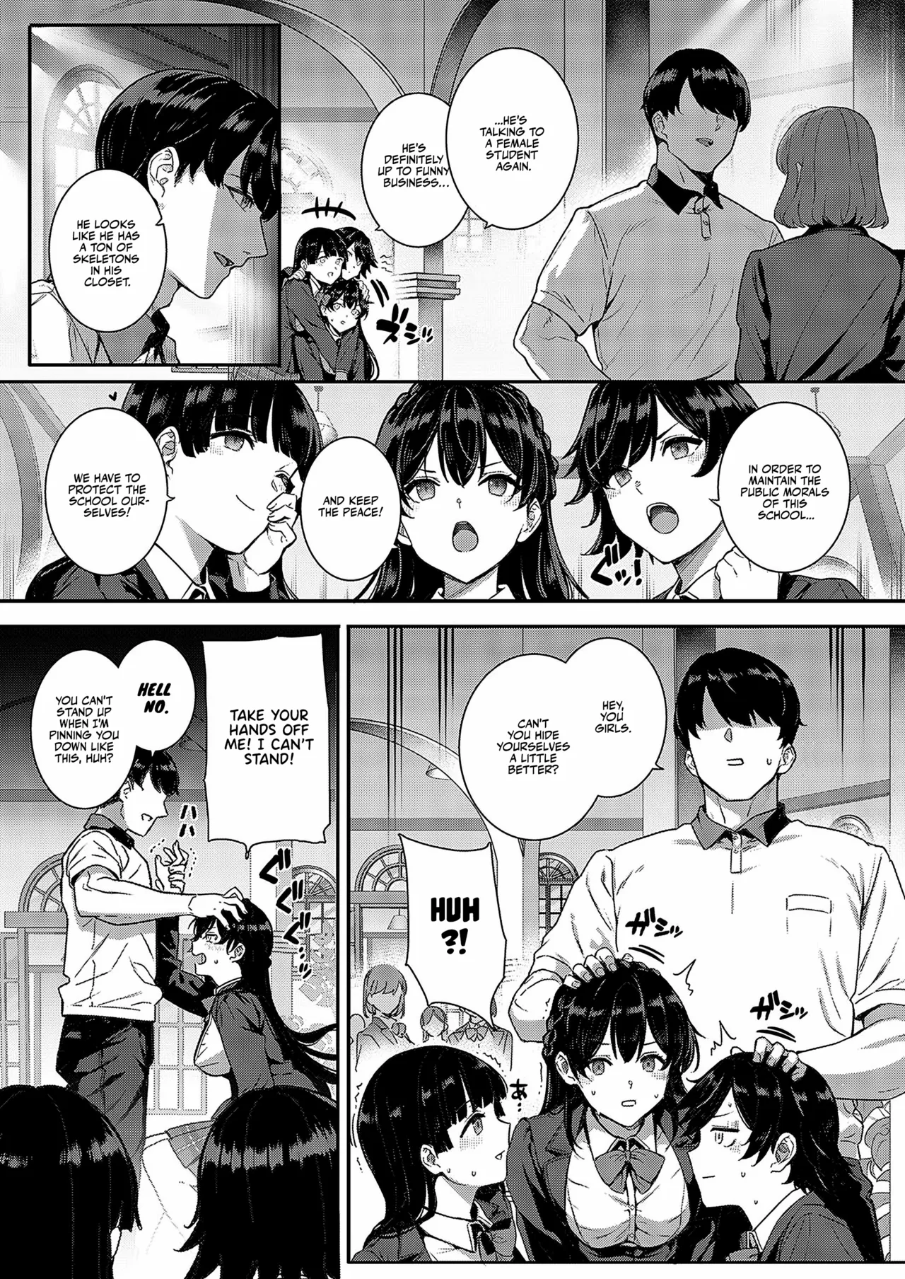 Amatsuka Gakuen no Ryoukan Seikatsu Shinyuu no Mitsu Ana | Amatsuka Girls’ Sex Life: Umino Ayumi – Shiramine Kuou Part 1&2 — preview page 3