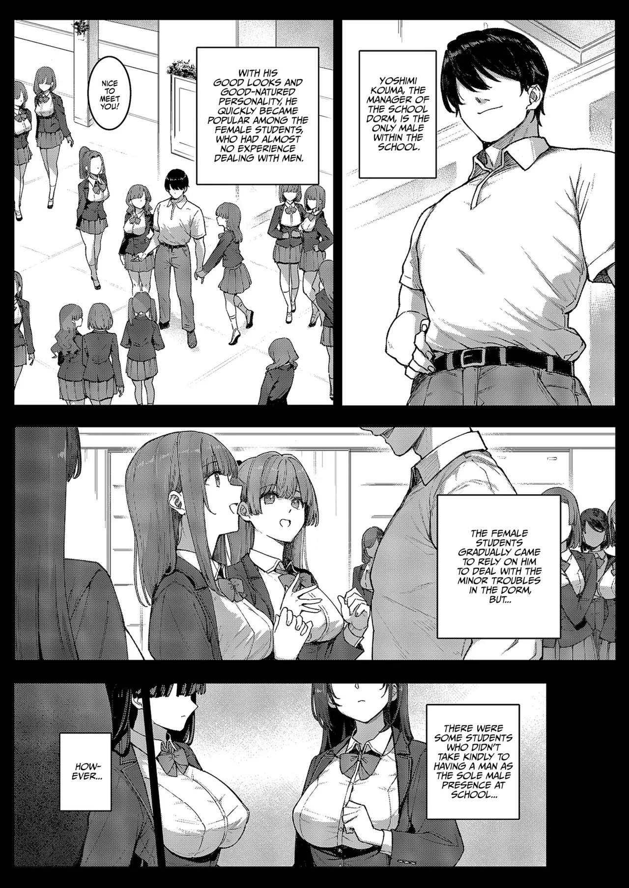 Amatsuka Gakuen no Ryoukan Seikatsu Shinyuu no Mitsu Ana | Amatsuka Girls’ Sex Life: Umino Ayumi – Shiramine Kuou Part 1&2 – Chapter 1 – page 23