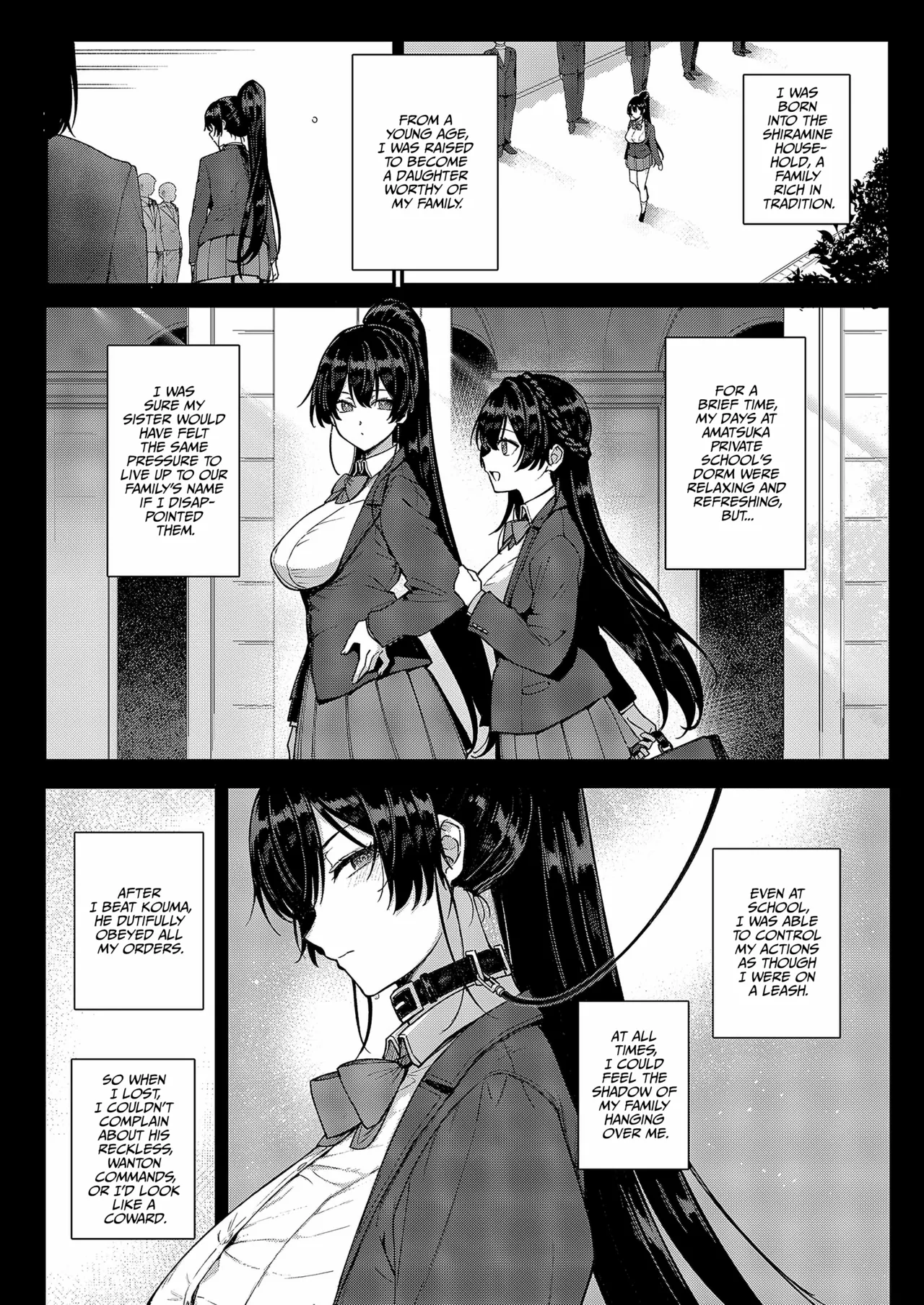 Amatsuka Gakuen no Ryoukan Seikatsu Shinyuu no Mitsu Ana | Amatsuka Girls’ Sex Life: Umino Ayumi – Shiramine Kuou Part 1&2 – Chapter 1 – page 27