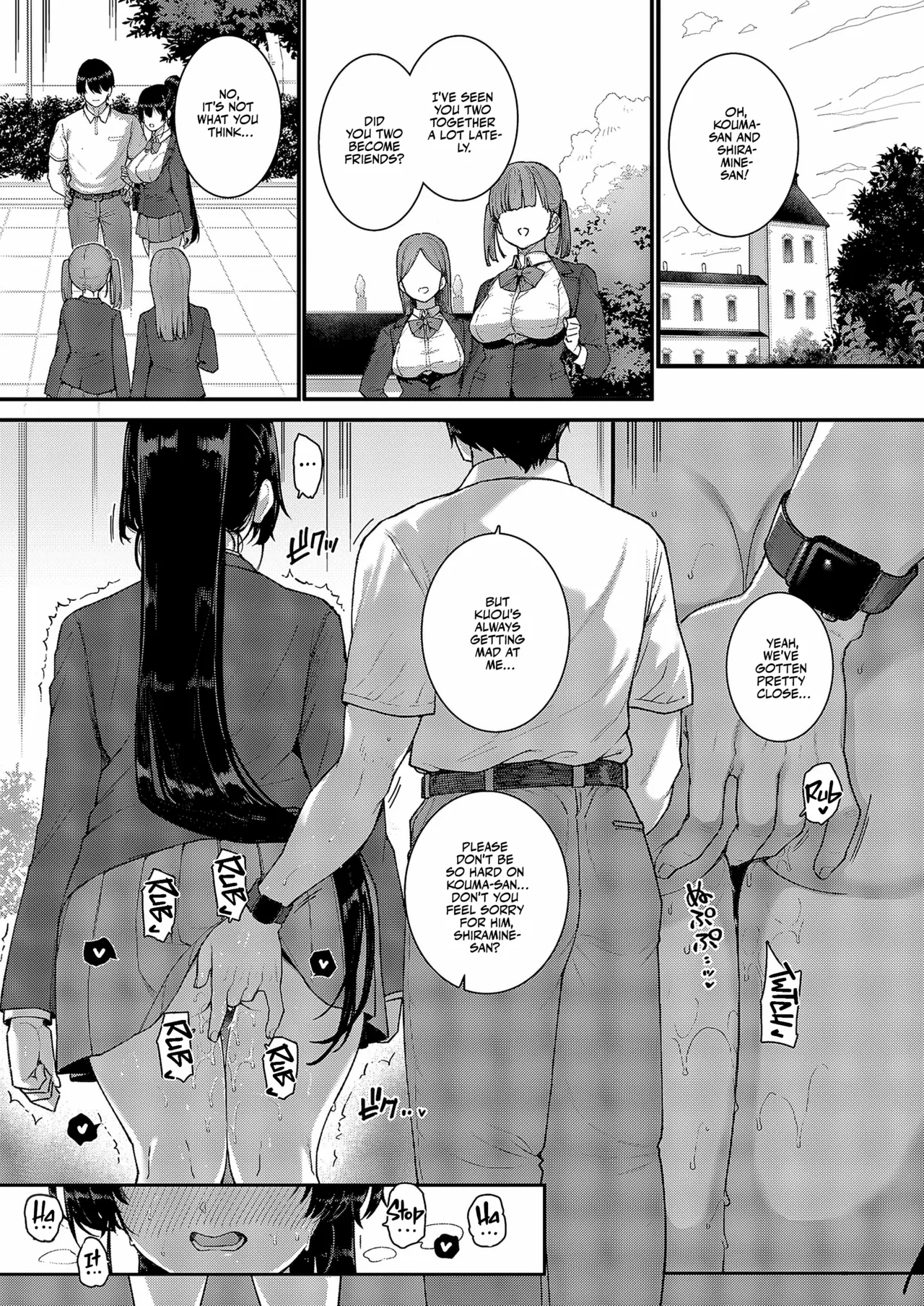 Amatsuka Gakuen no Ryoukan Seikatsu Shinyuu no Mitsu Ana | Amatsuka Girls’ Sex Life: Umino Ayumi – Shiramine Kuou Part 1&2 – Chapter 1 – page 37