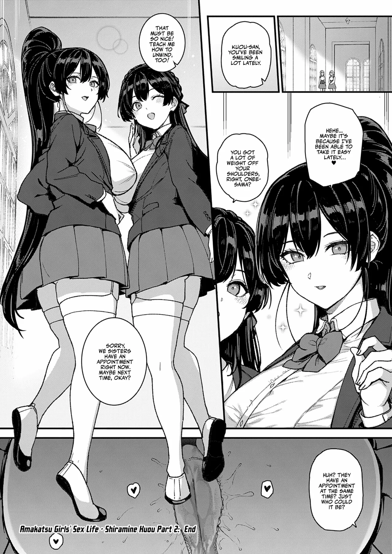 Amatsuka Gakuen no Ryoukan Seikatsu Shinyuu no Mitsu Ana | Amatsuka Girls’ Sex Life: Umino Ayumi – Shiramine Kuou Part 1&2 – Chapter 1 – page 84