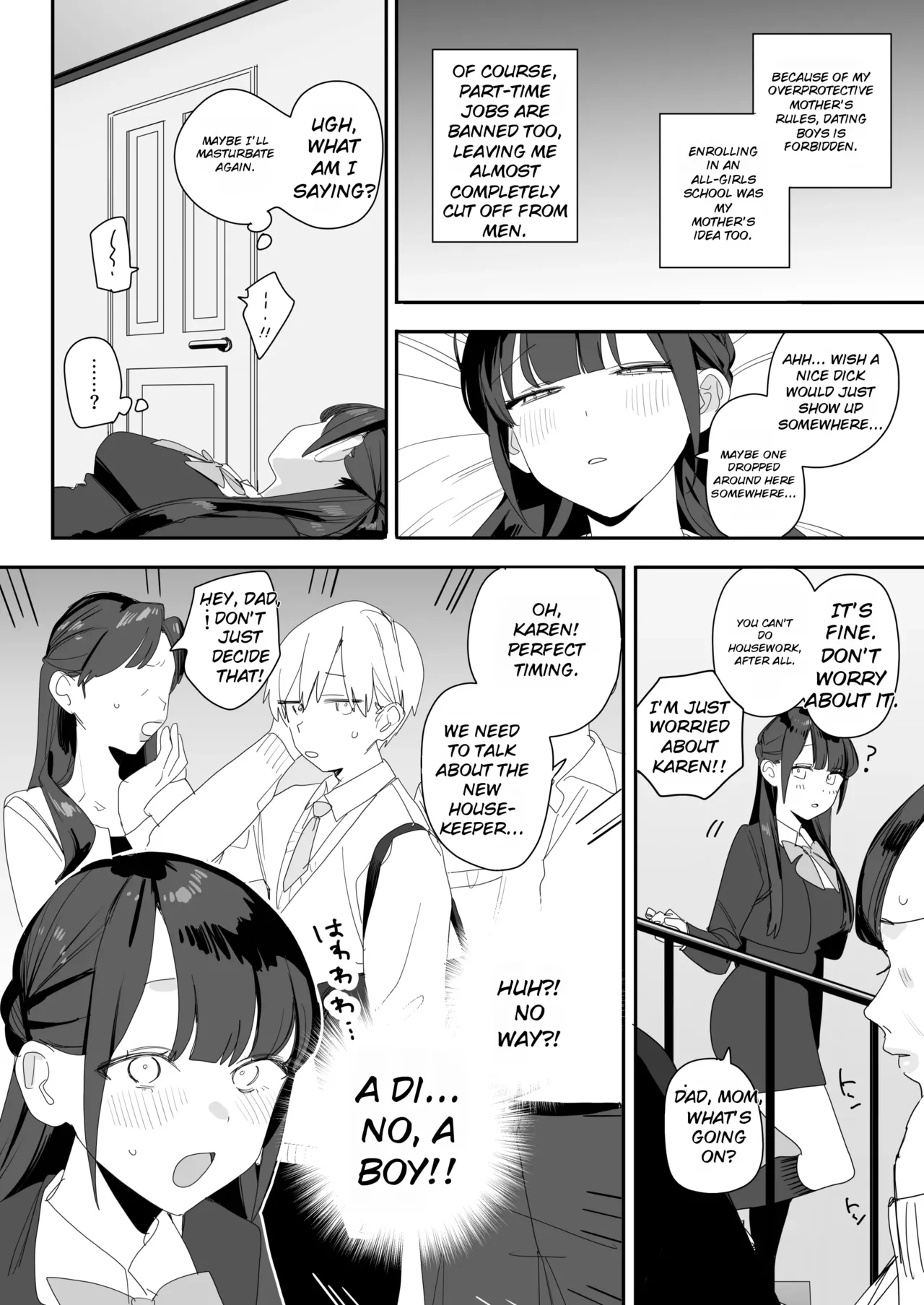 Shiyou-san Chi no Hakoiri Ojou-sama ni Seiyoku Shori Zangyou Saserareru Hanashi | The Story of How the Sheltered Young Lady from the Ajisai Family Is Made to Work Overtime to Satisfy Sexual Desires — preview page 8