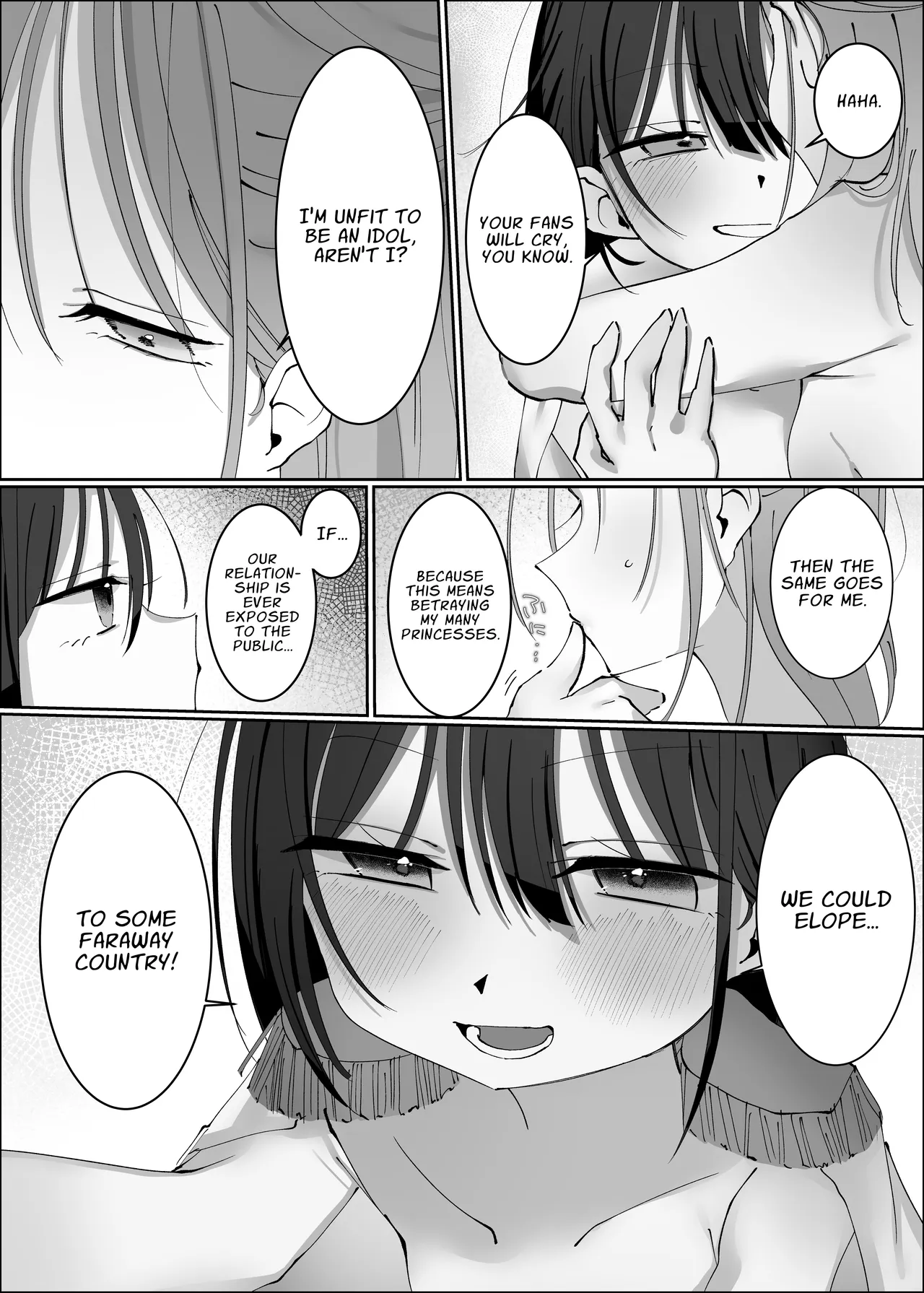 Ouji-sama-kei Idol nanoni Member to Les Sex Shichatte Gomennasai ~Itta to Mitomeru made Renzoku Zecchou Gakuya Hen~ | I’m a Prince-Type Idol, but I’m Sorry for Having Lesbian Sex with My Member! ~Backstage Orgasm~ – Chapter 1 – page 49
