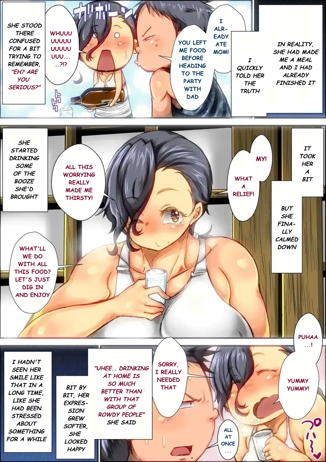 Boku ga Deisui Joutai no Hahaoya o Okashita Toki no Hanashi. | The Story of how I Fucked my Mom While She was Drunk — preview page 10