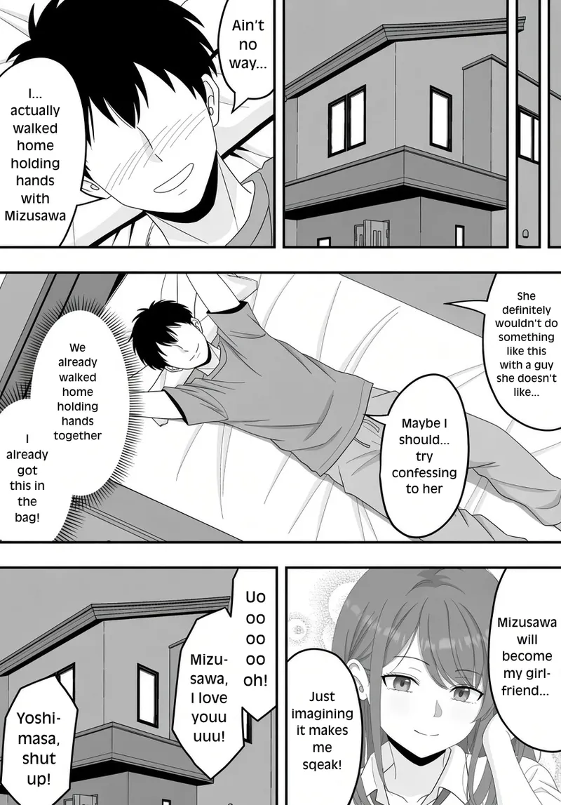 “BSS” Zutto Suki Datta Tonari no Seki no Onnanoko ga Shinyuu no Yokodori Sareru Hanashi | The Story of How the Girl Next To My Seat Whom I’ve Always Liked Was Stolen by My Best Friend — preview page 13