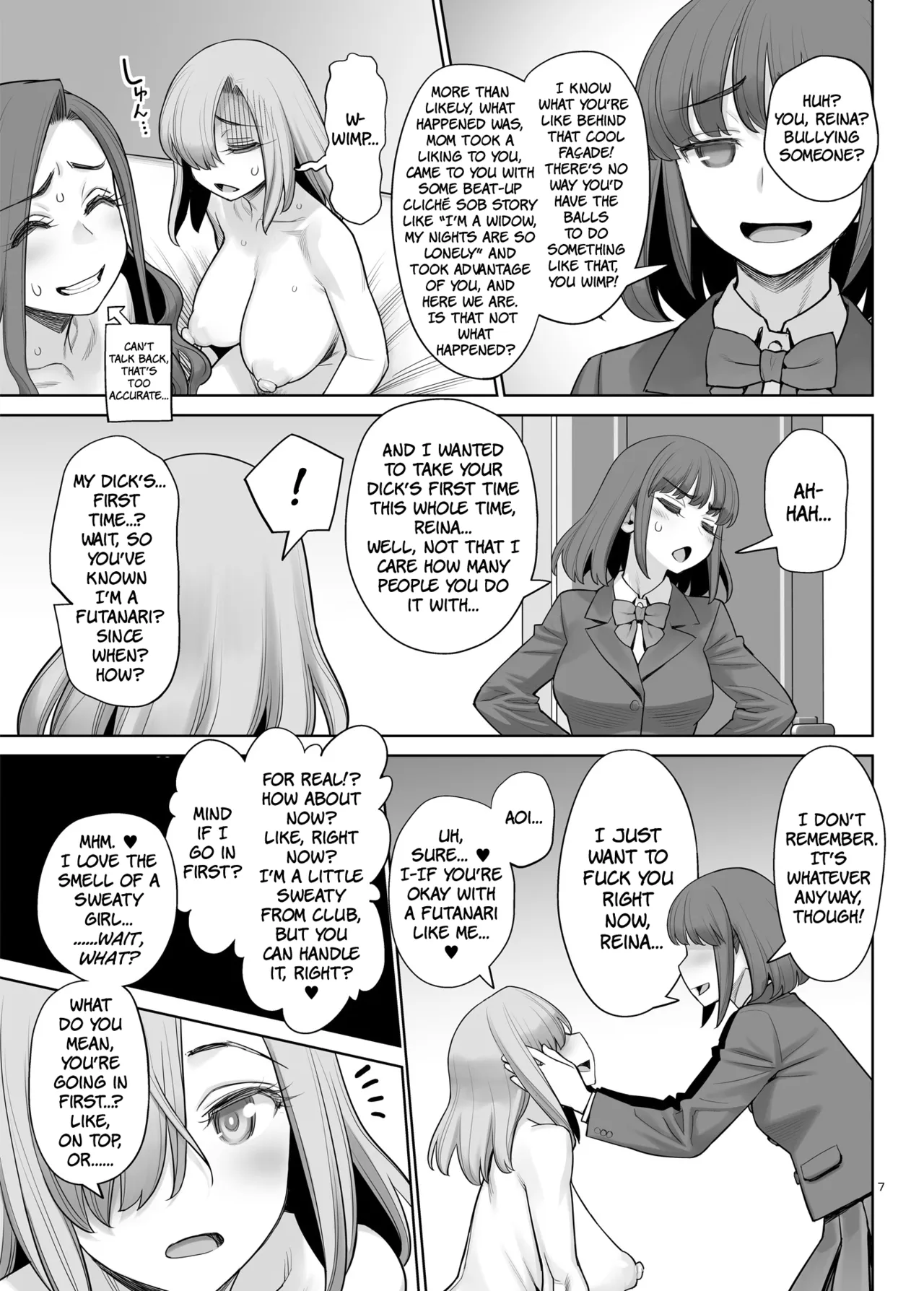Cool na Futanari Joshi wa Shinyuu no Futanari Chinpo de Mechakucha ni Ikasaretai | The Tough-Looking Futanari Girl Wants To Cum Like Crazy On Her Friend’s Futanari Cock — preview page 6
