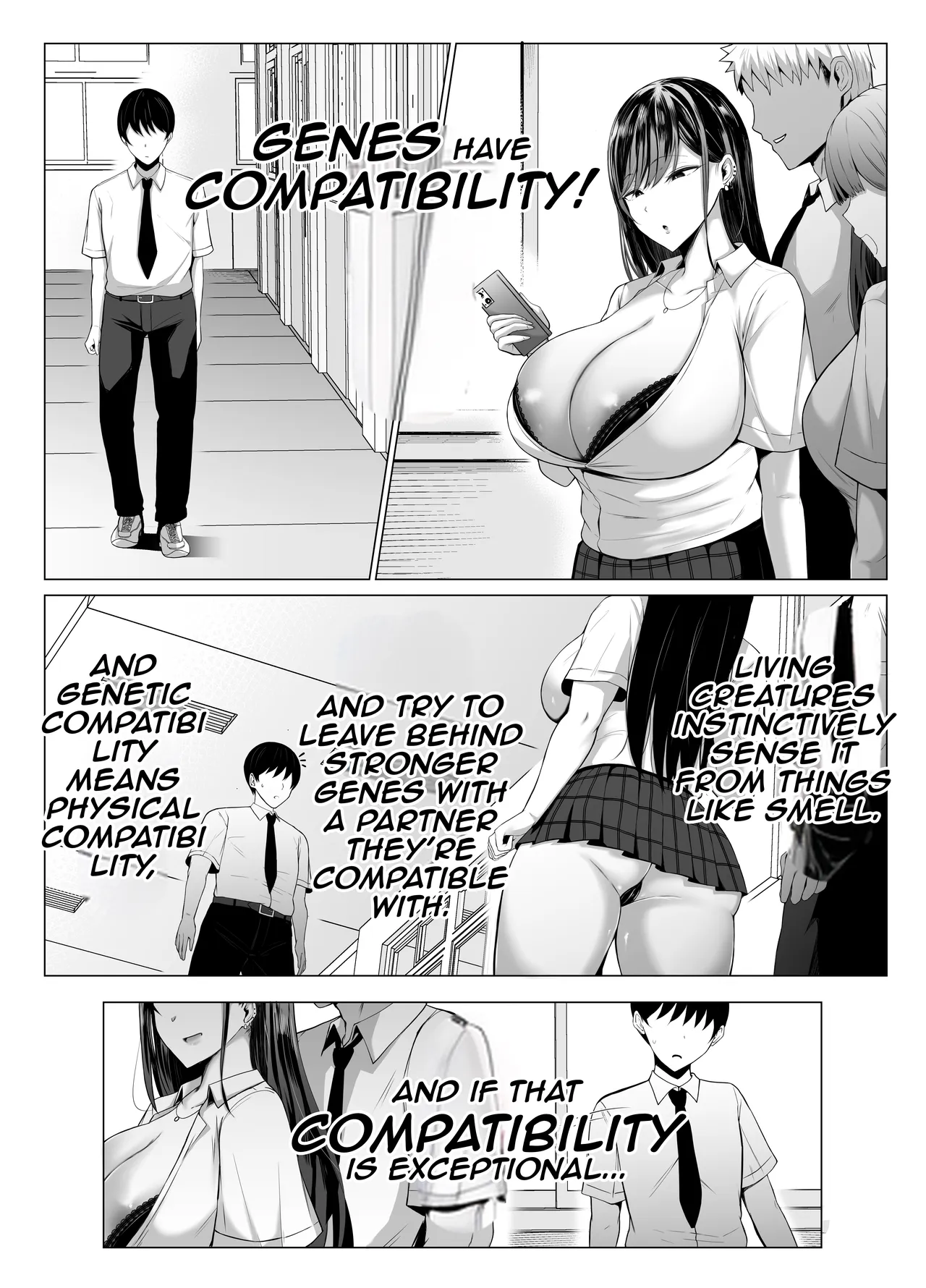 Gal to Otaku no Idenshi Aishou Batsugun H | Hot Sex Between a Gal and an Otaku With Perfect Genes Compatibility — preview page 2