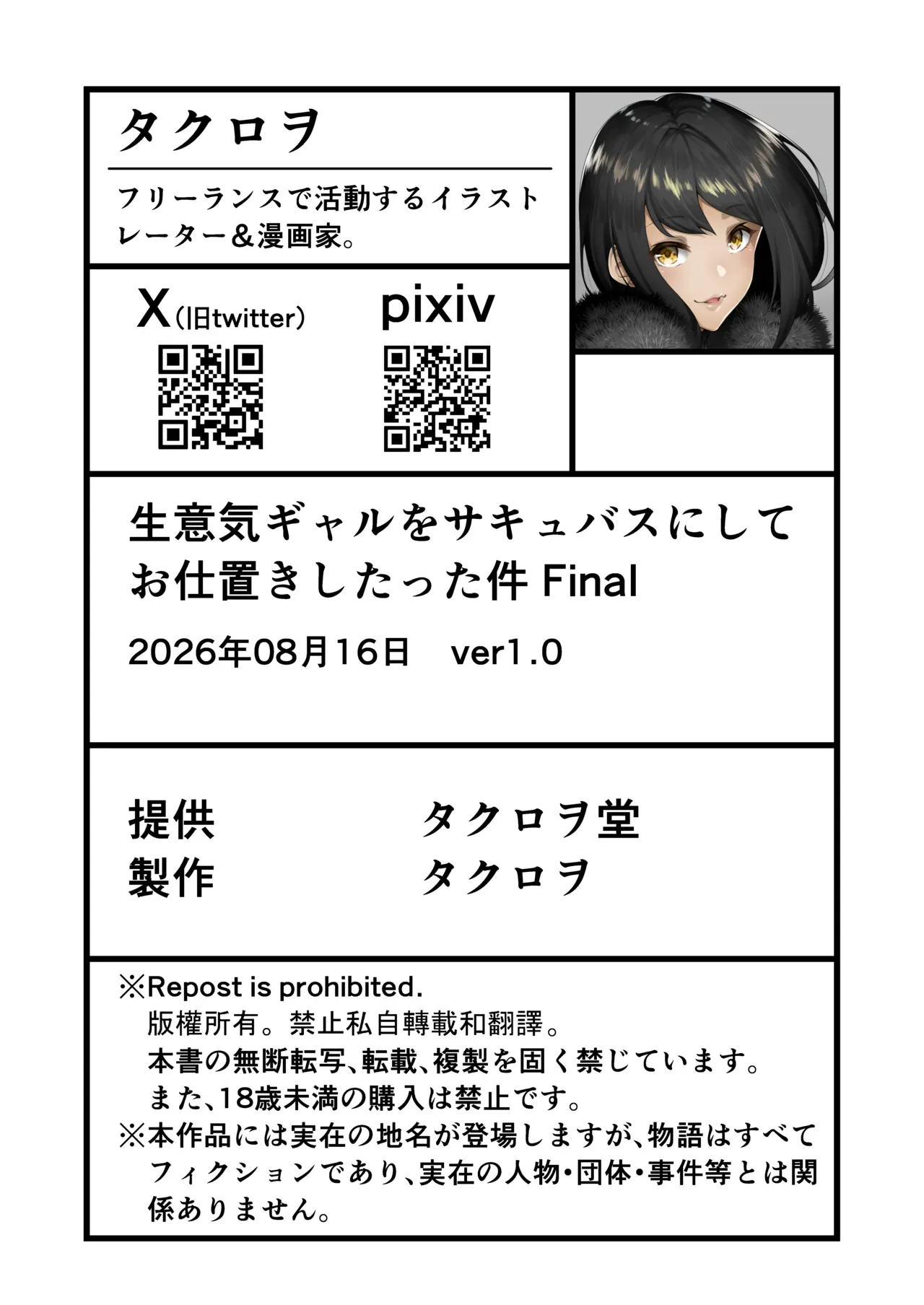 Namaiki Gal o Succubus ni Shite Oshioki Shitatta Ken Final – Chapter 1 – page 61