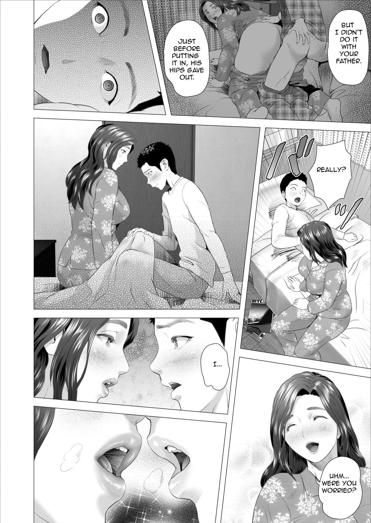 Kinjo Yuuwaku Musuko ni Otto no Soba de Dakareru Haha Hen | Neighborhood Seduction. Son Making Love to His Mother Beside Her Husband — preview page 8