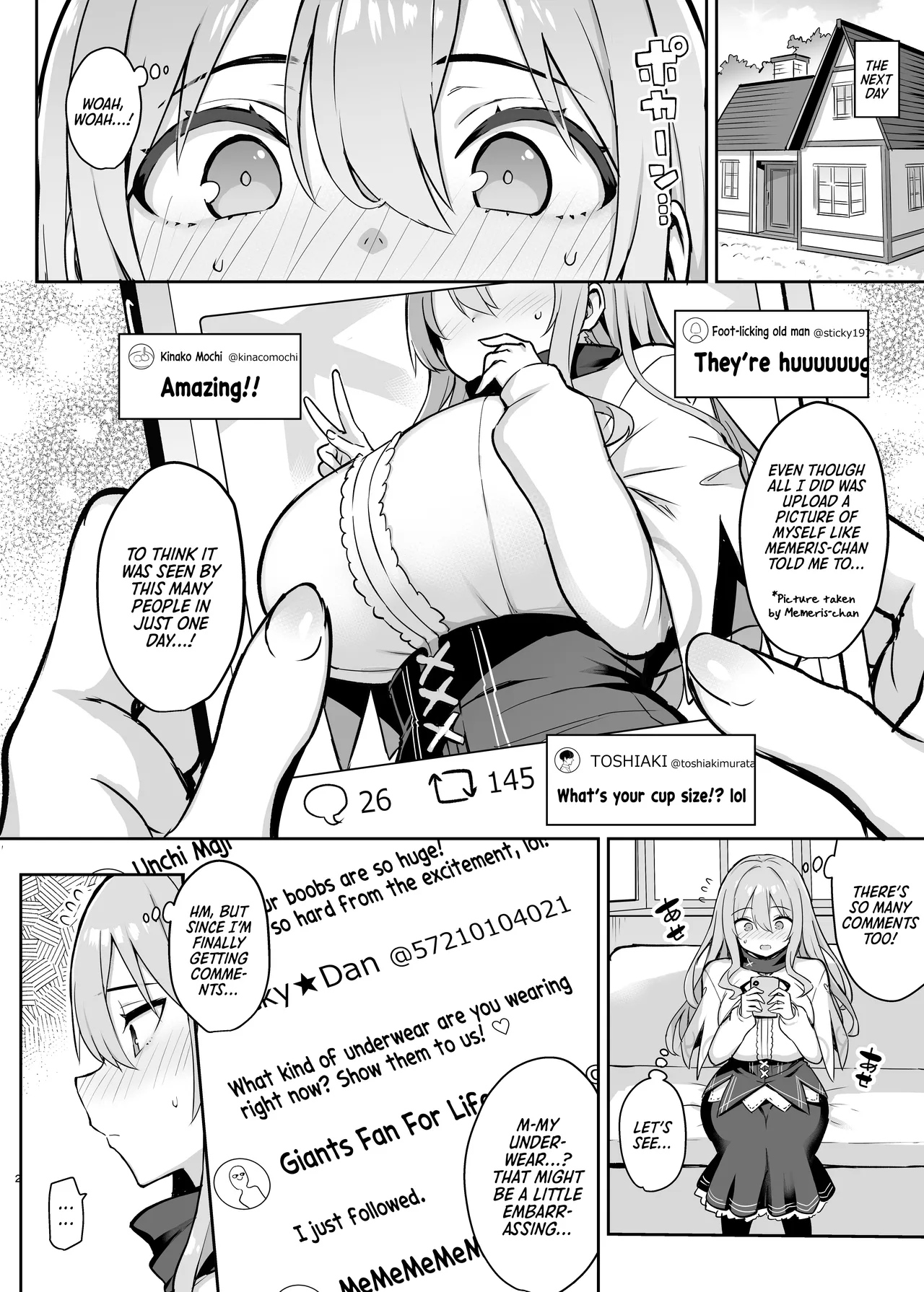 Dosukebe Seijo ga Ecchi na Haishin Katsudou ni Hamaru made – The Naughty Saint Gets Hooked on Lewd Streaming — preview page 3