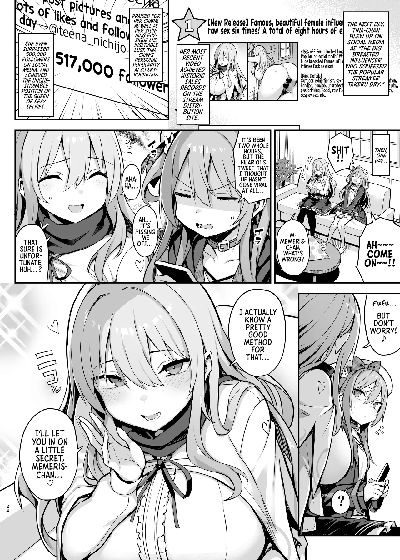 Dosukebe Seijo ga Ecchi na Haishin Katsudou ni Hamaru made – The Naughty Saint Gets Hooked on Lewd Streaming – Chapter 1 – page 25
